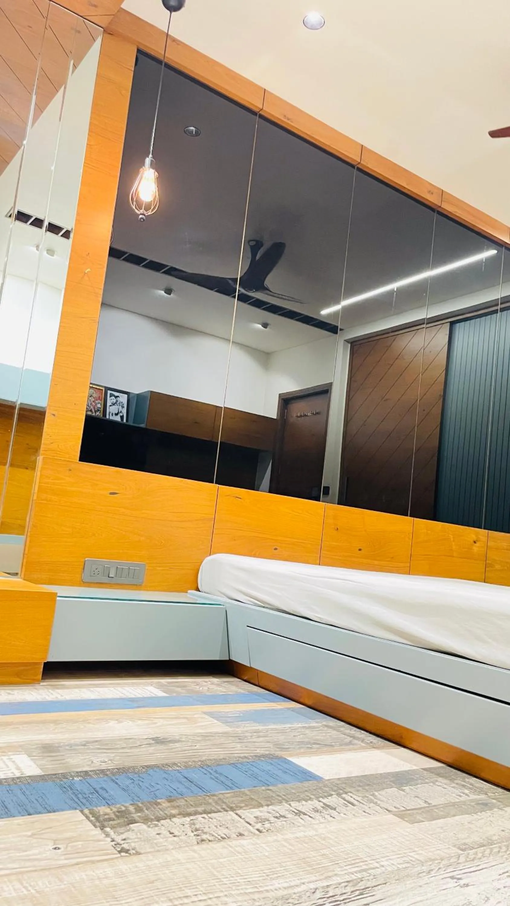 Bedroom in Nisarg’s stays