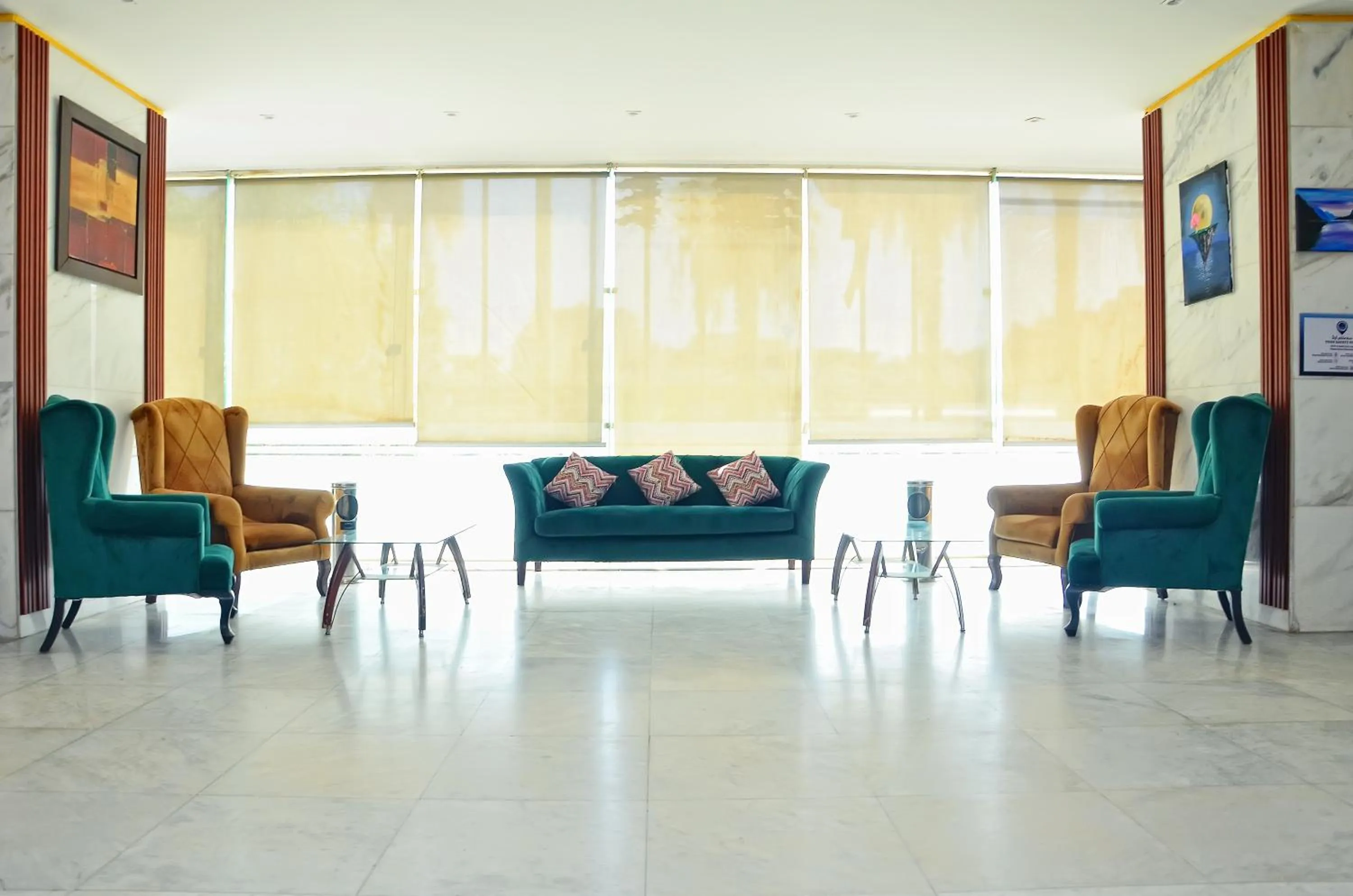 Lobby or reception in Aracan Pyramid Hotel