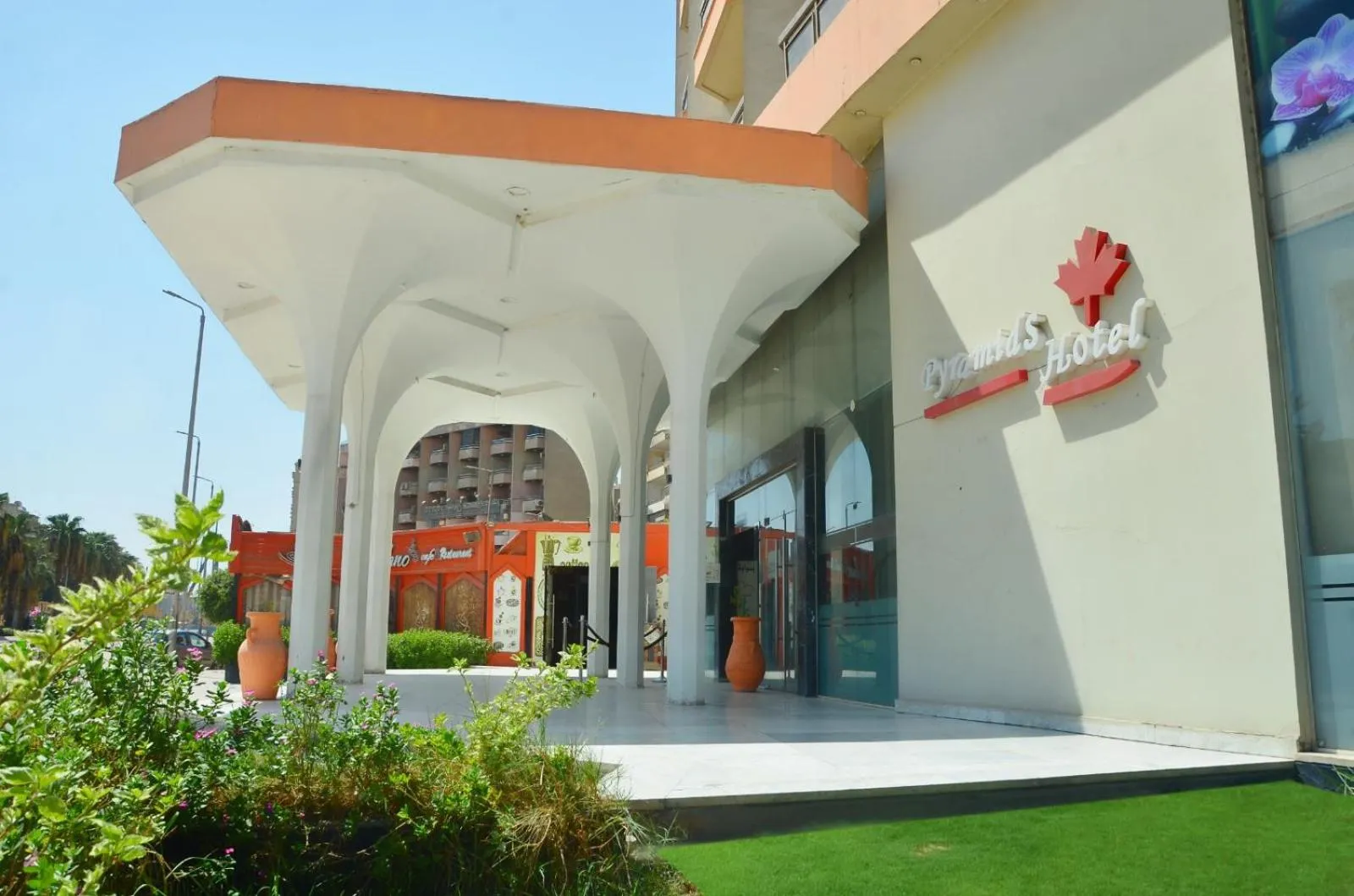 Property building in Aracan Pyramid Hotel