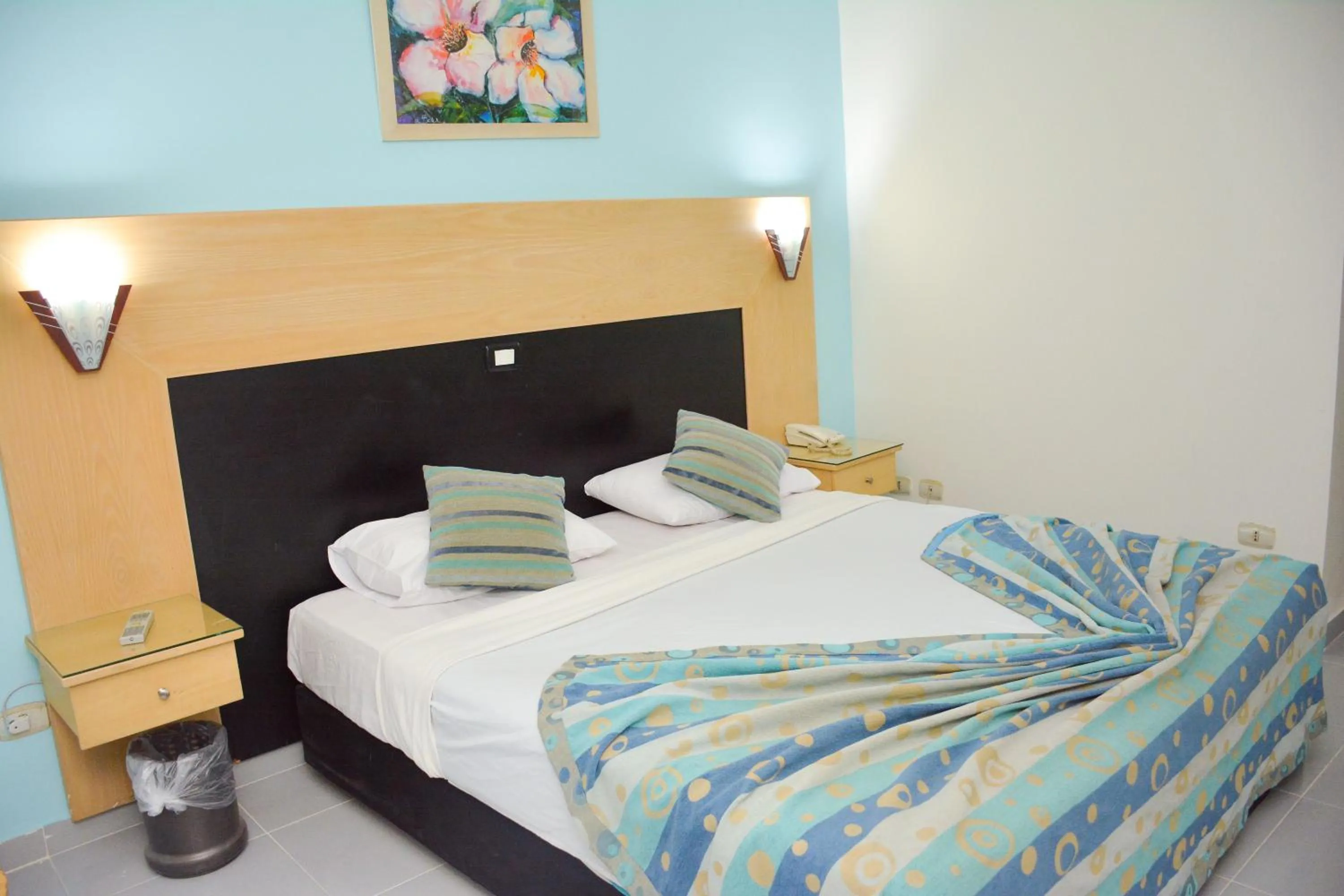 Bed in Aracan Pyramid Hotel