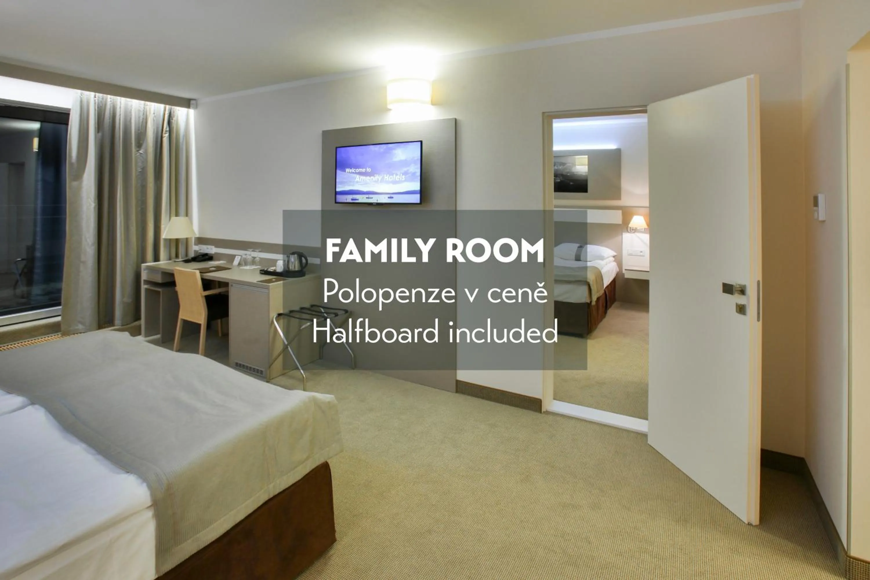 Bed in Amenity Hotel & Resort Lipno