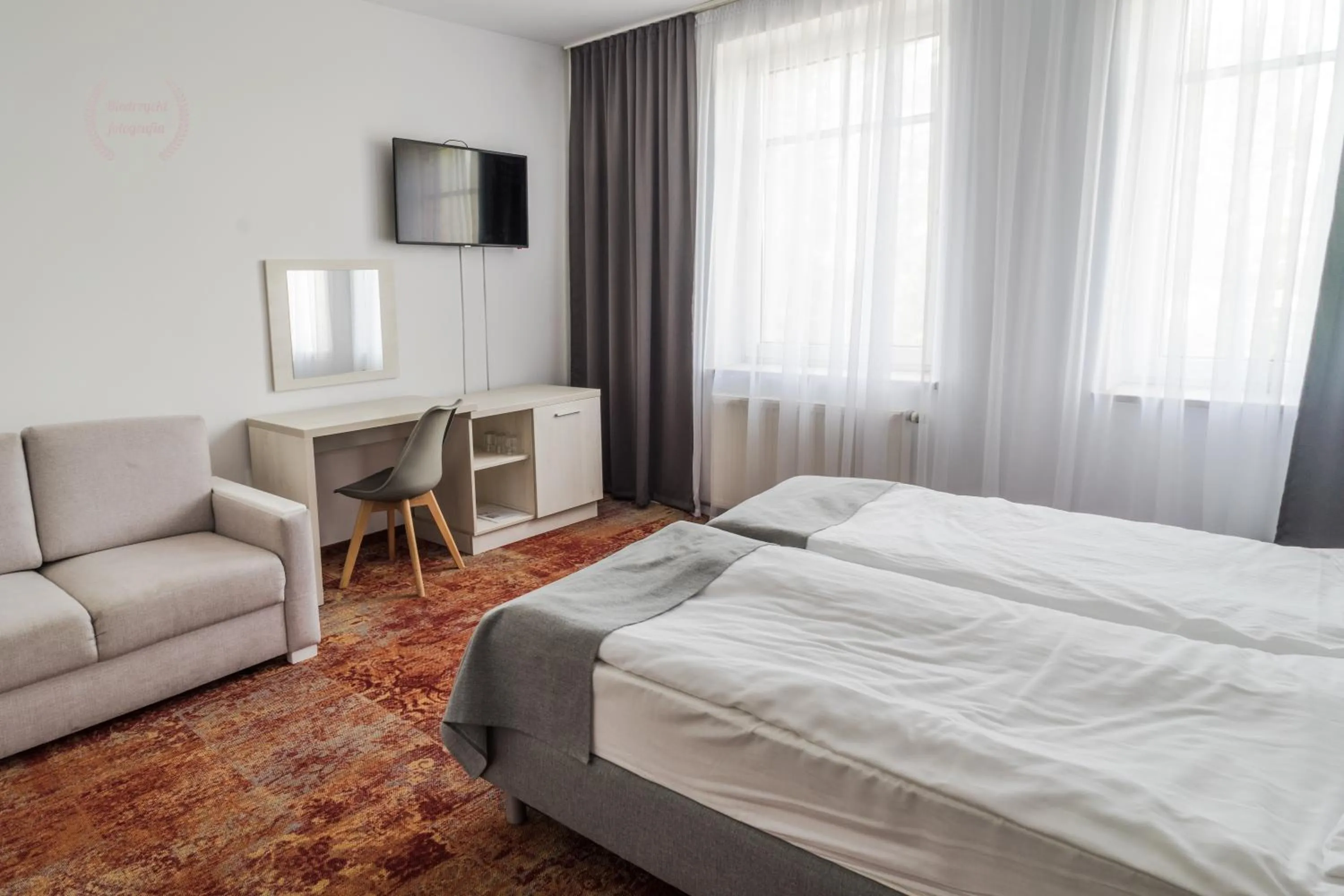 Bed in Hotel Warmia Spa