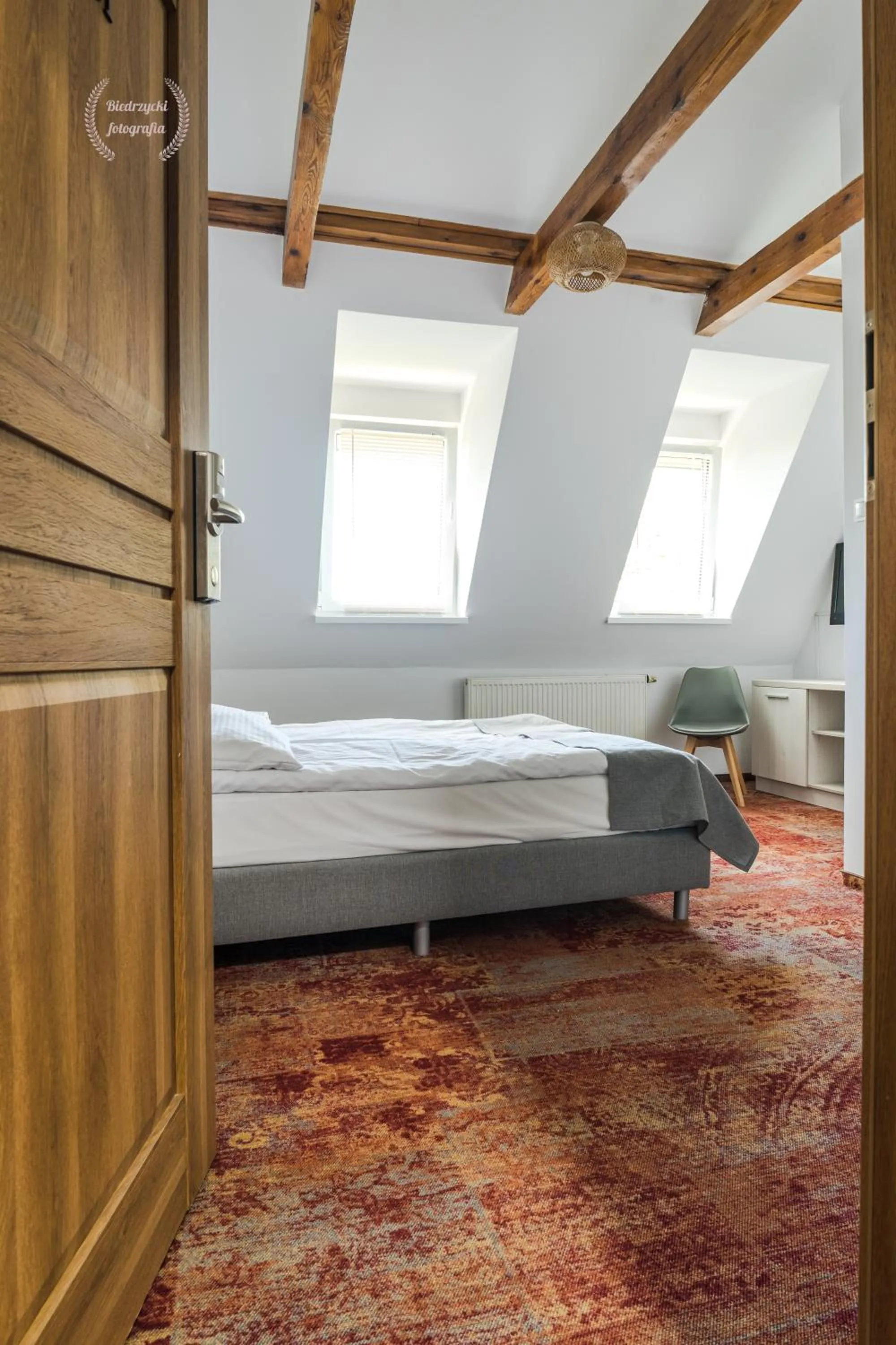 Bed in Hotel Warmia Spa