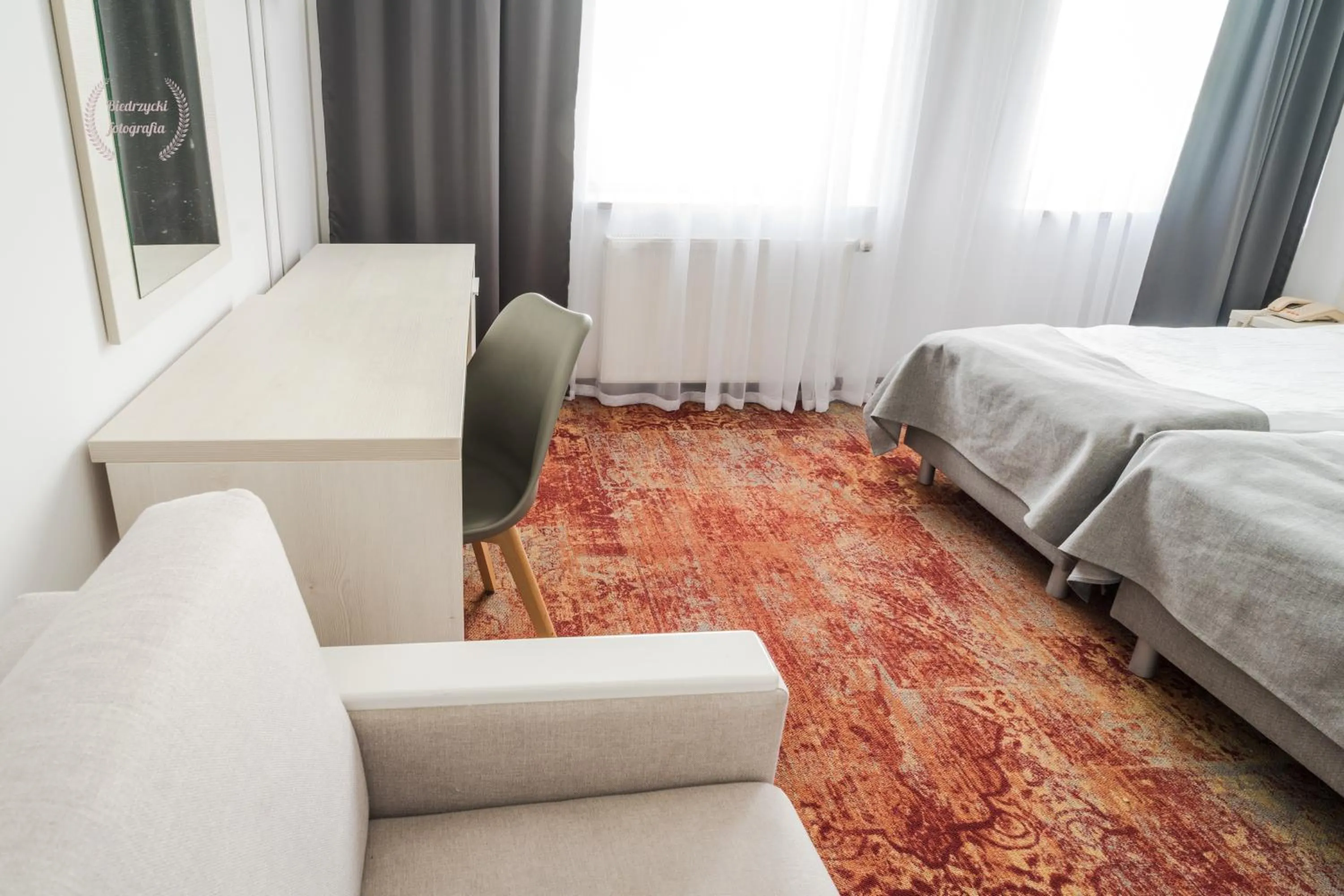 Bed in Hotel Warmia Spa