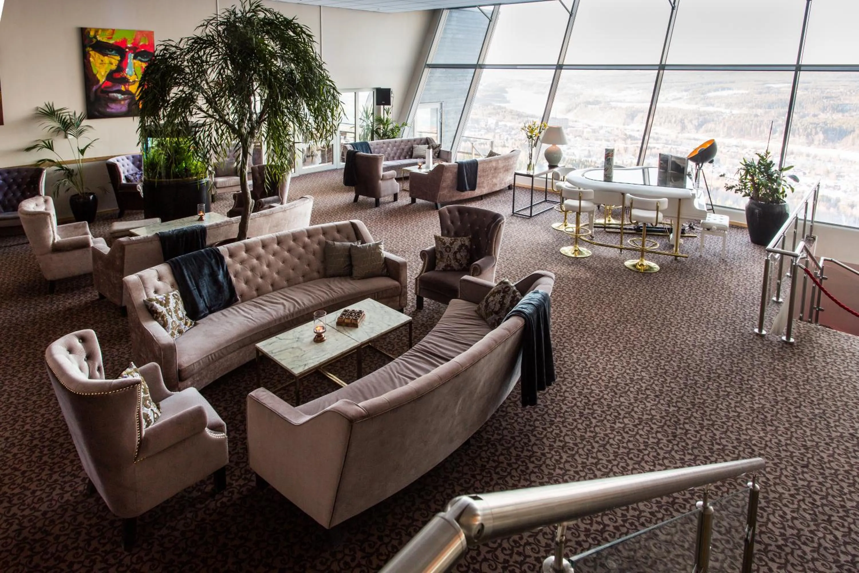 Lounge or bar in Hotell Hallstaberget