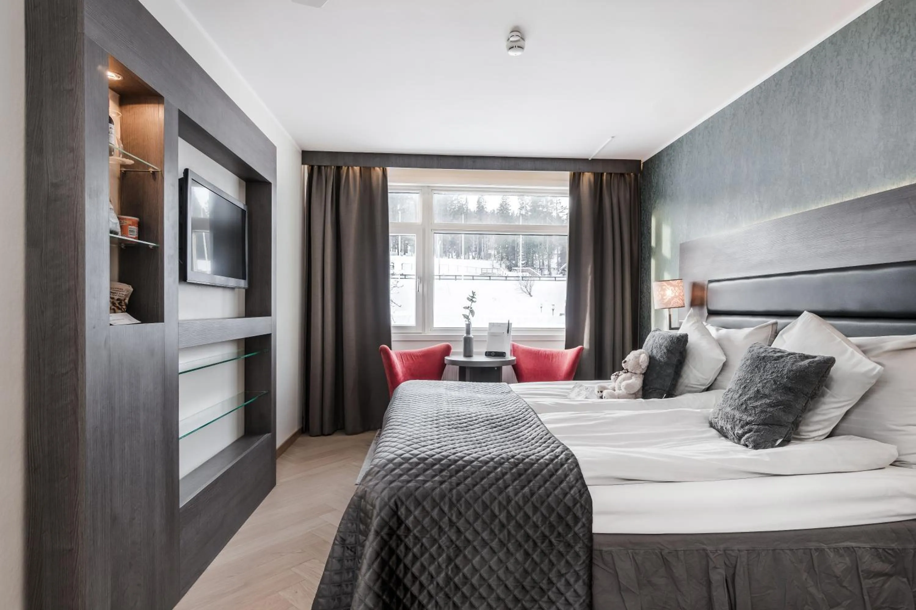 Bed in Hotell Hallstaberget