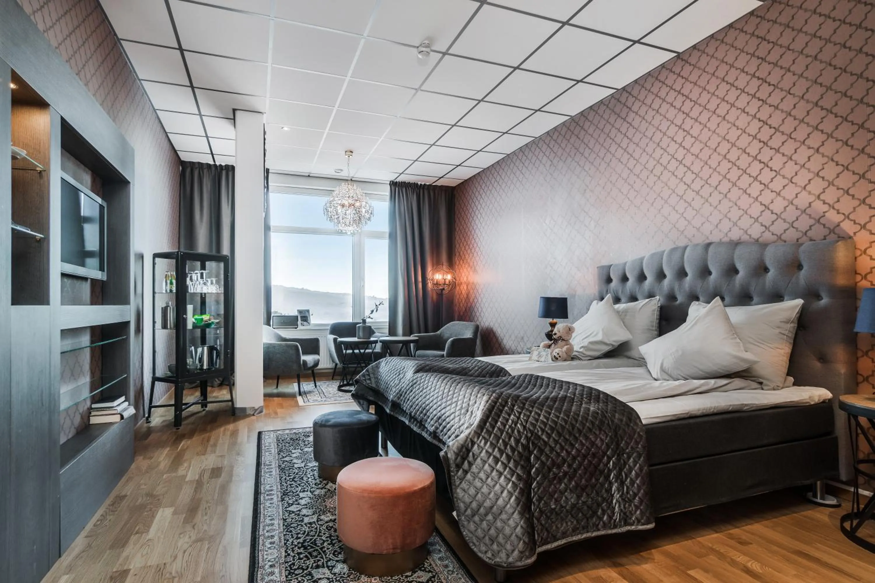 Bed in Hotell Hallstaberget