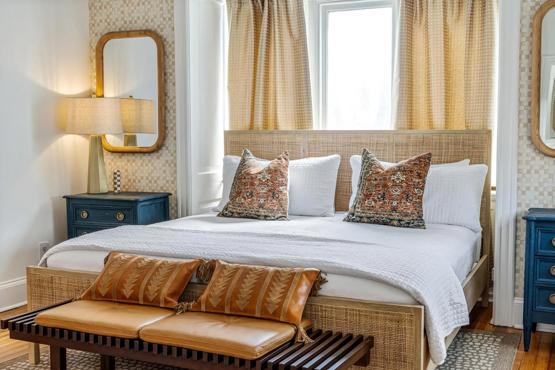 Bedroom, Bed in Swann House