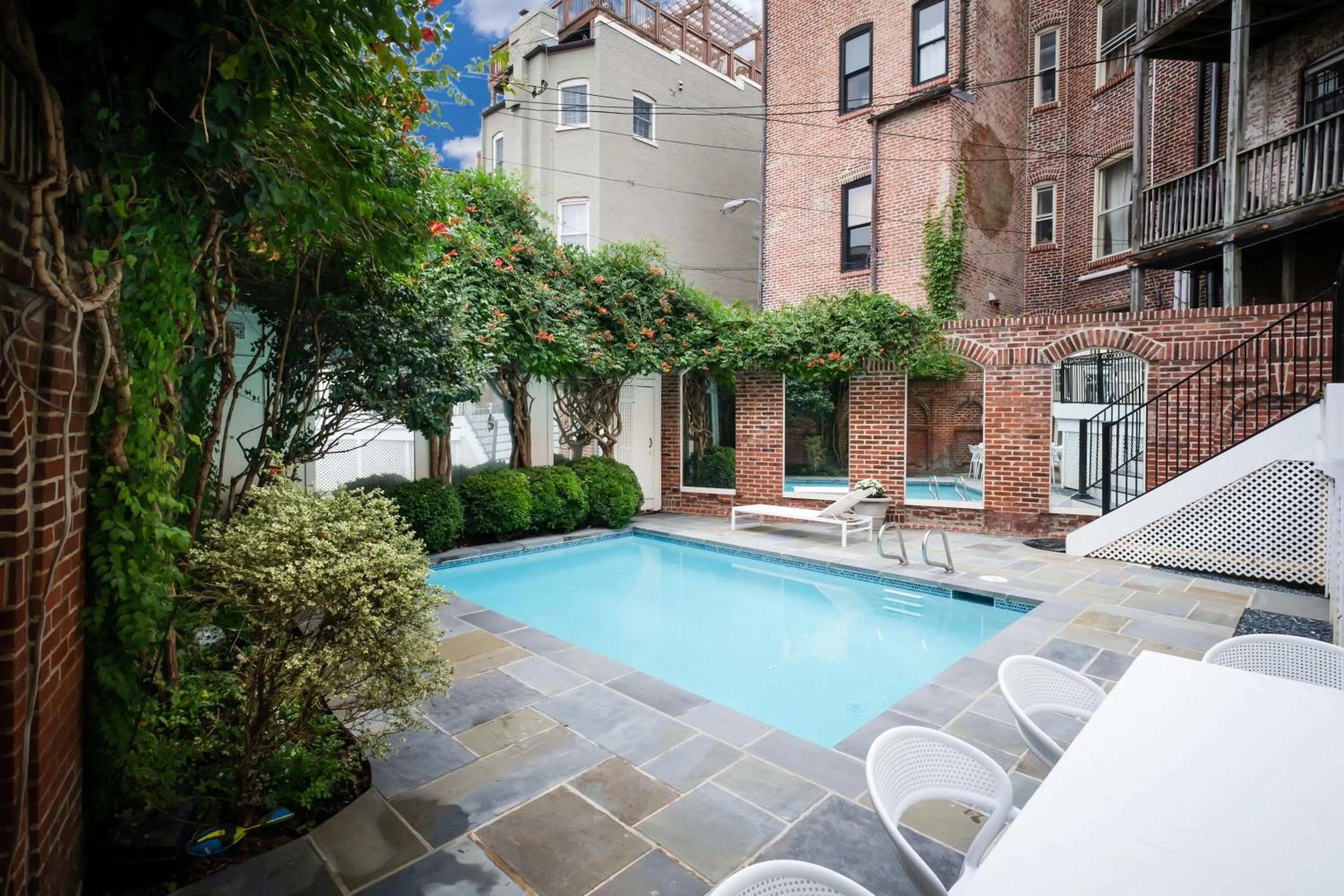 Swimming pool in Swann House