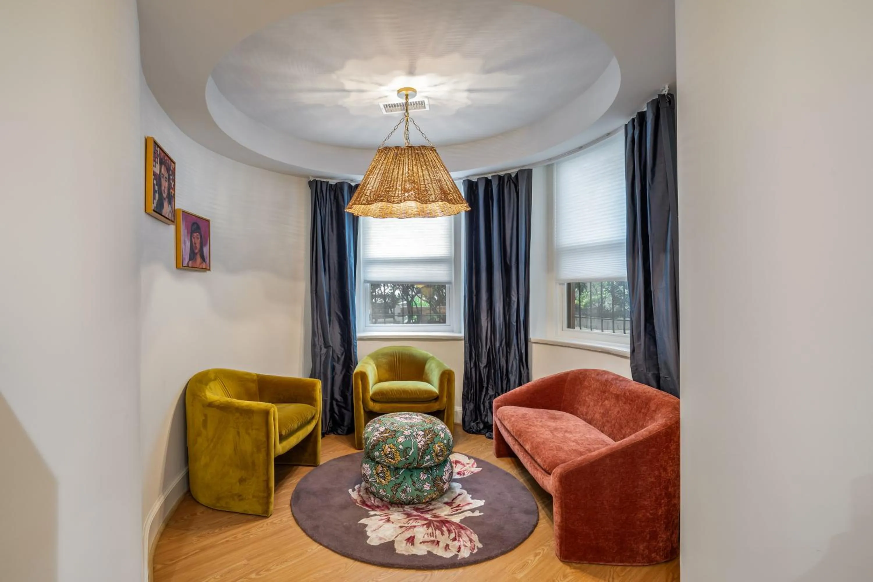 Seating area in Swann House