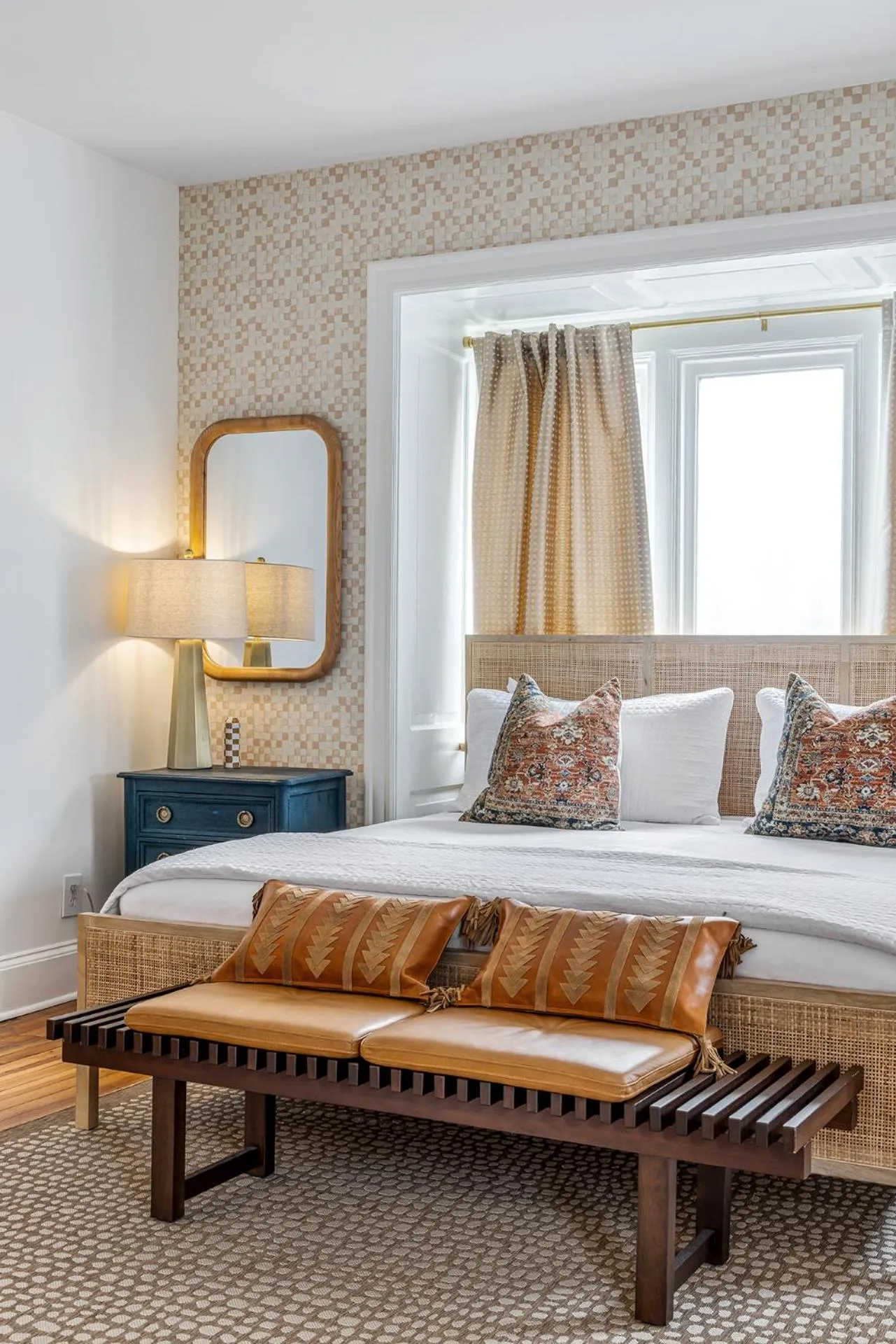 Bedroom, Bed in Swann House