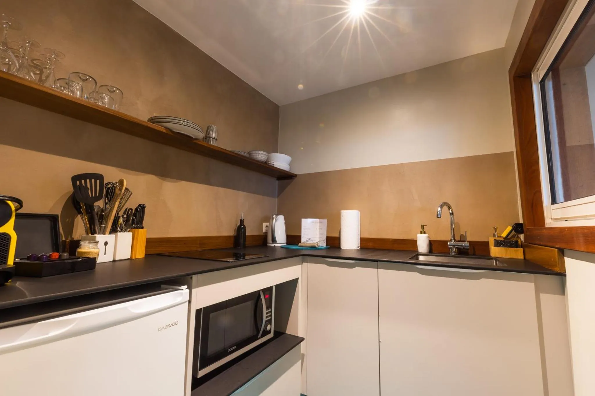 kitchen in Karibuni Boutique Hotel