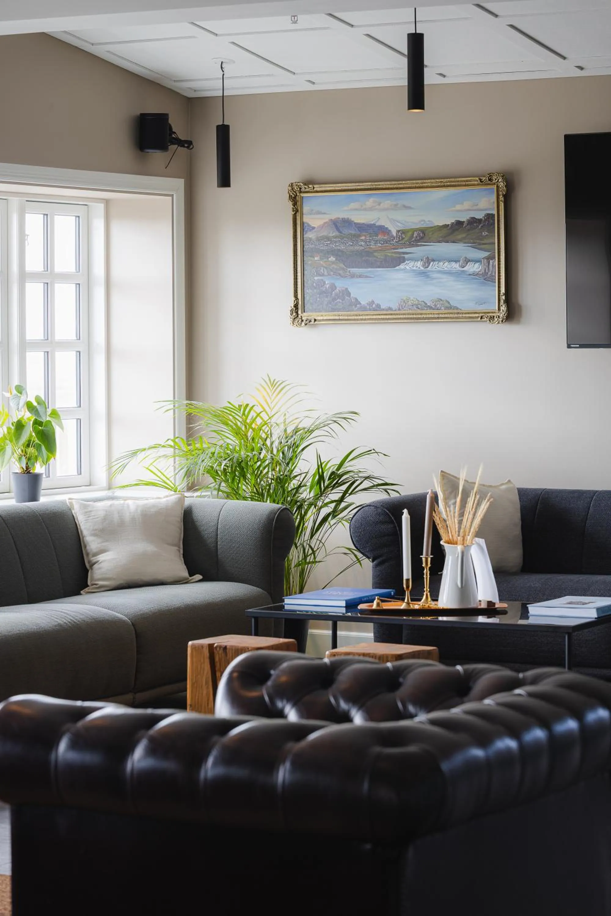 Lounge or bar in Hotel Stafholt