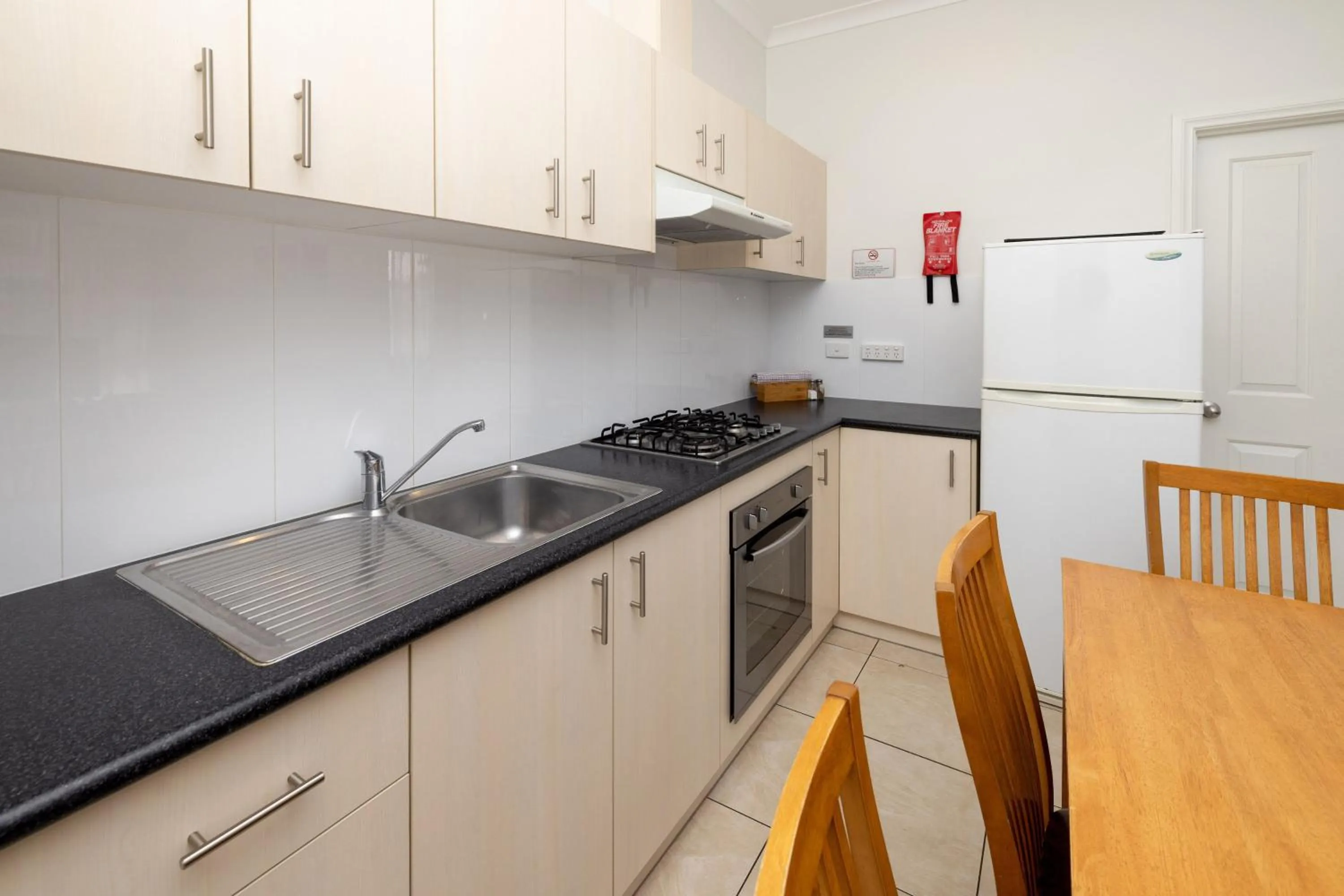 kitchen in BIG4 Emu Beach Holiday Park