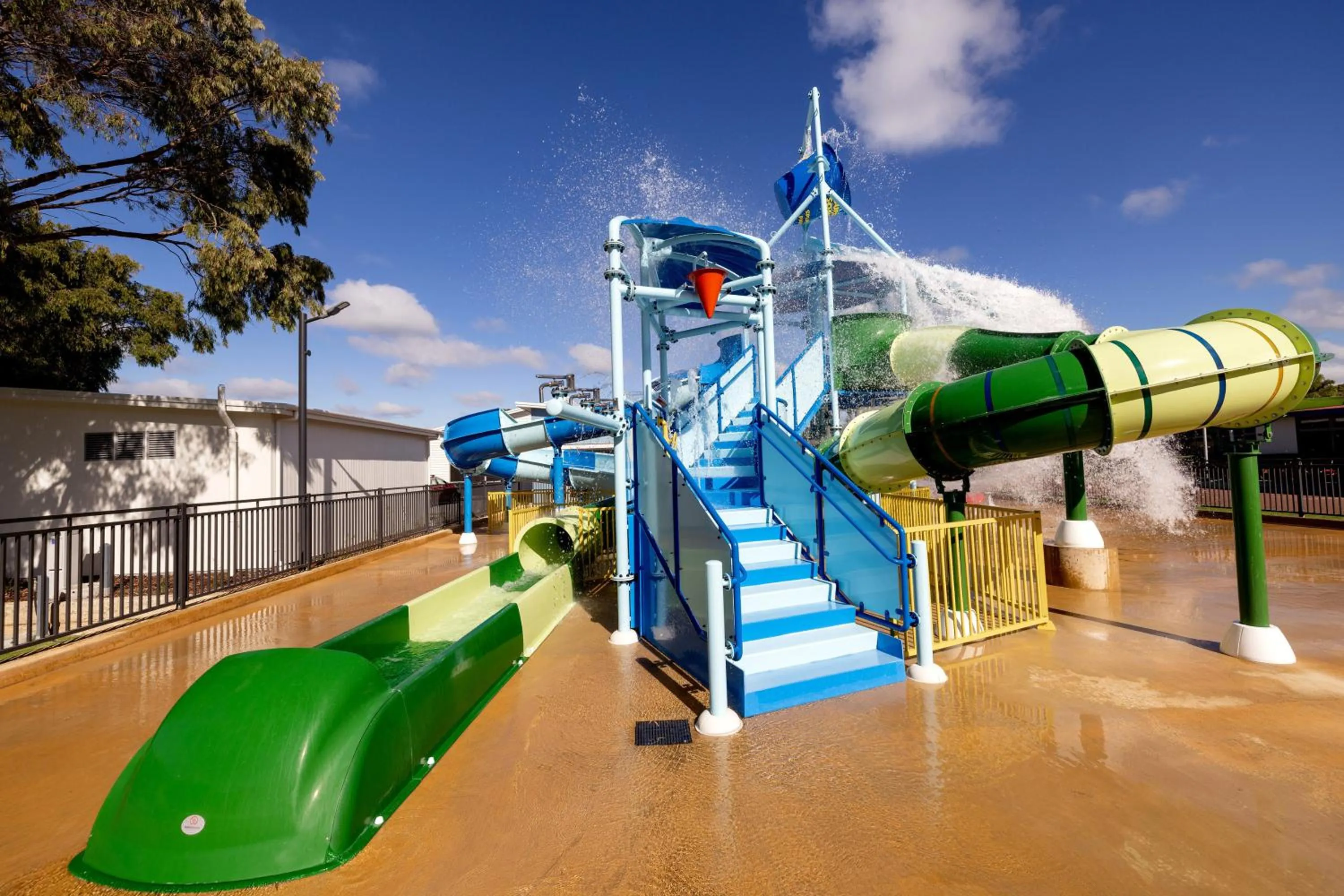 Aqua park in BIG4 Emu Beach Holiday Park