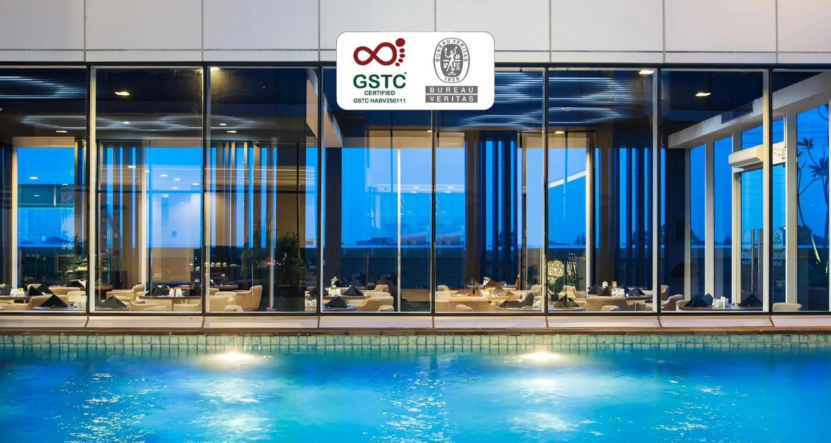 Pool view in Best Western Premier The Hive