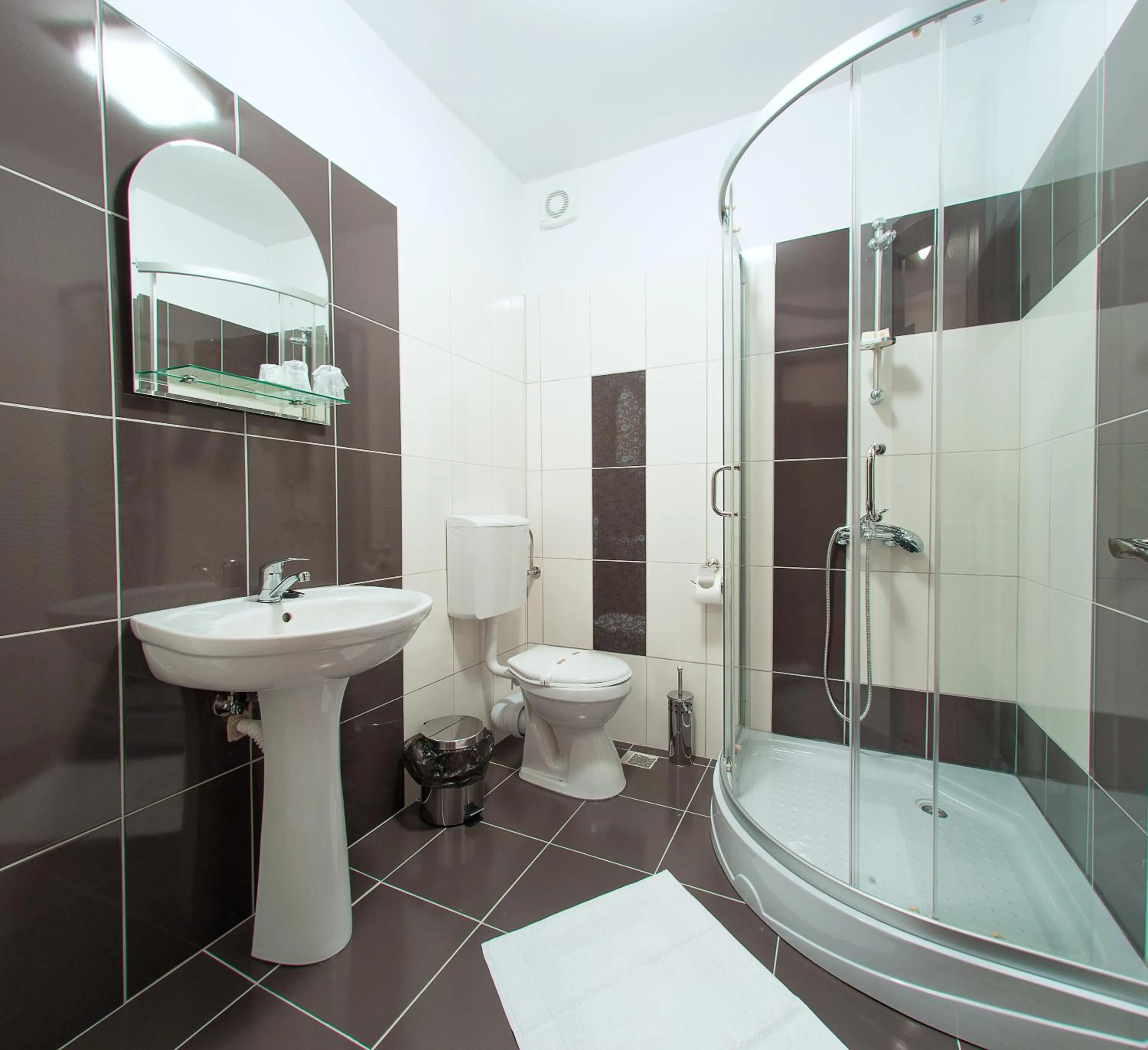 Bathroom in Pensiunea Select
