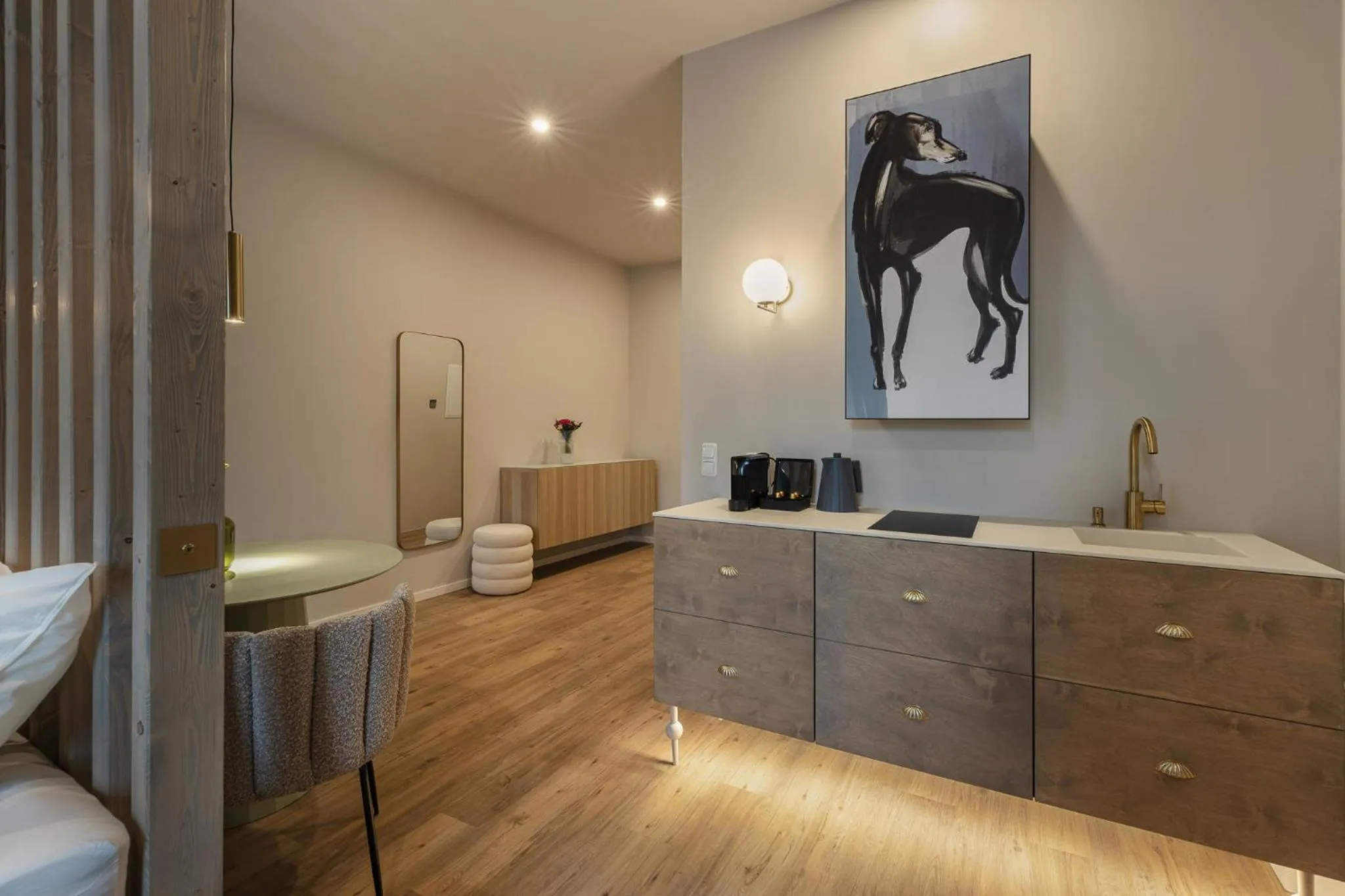 Kitchen or kitchenette in kalm stay - a design Aparthotel