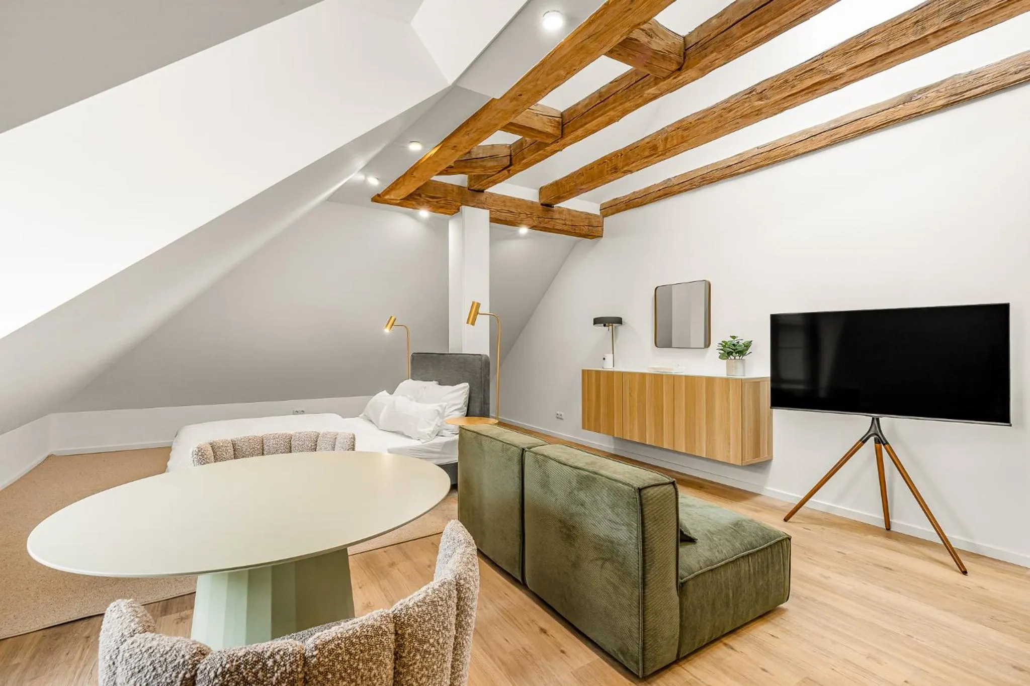 Living room in kalm stay - a design Aparthotel