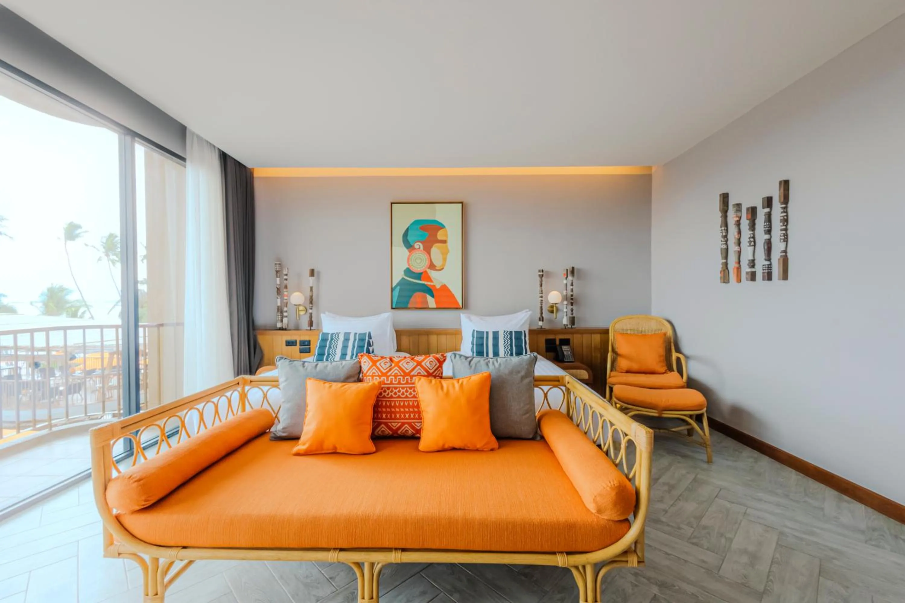 Bed in 79 Beach Club and Resort Samui