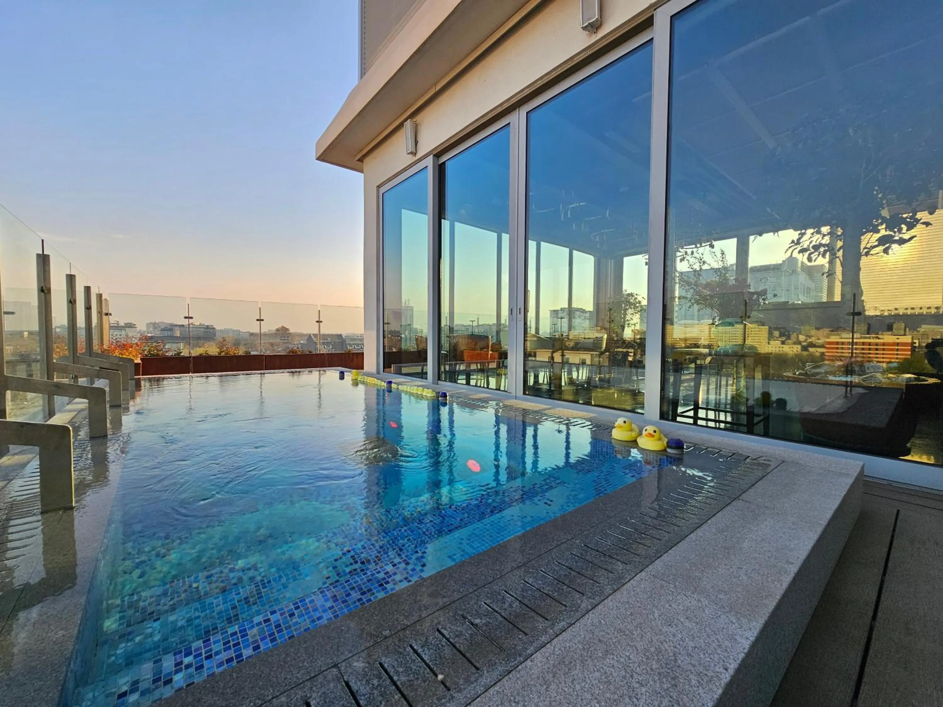 Swimming pool in The Purple Horse Hotel Beijing