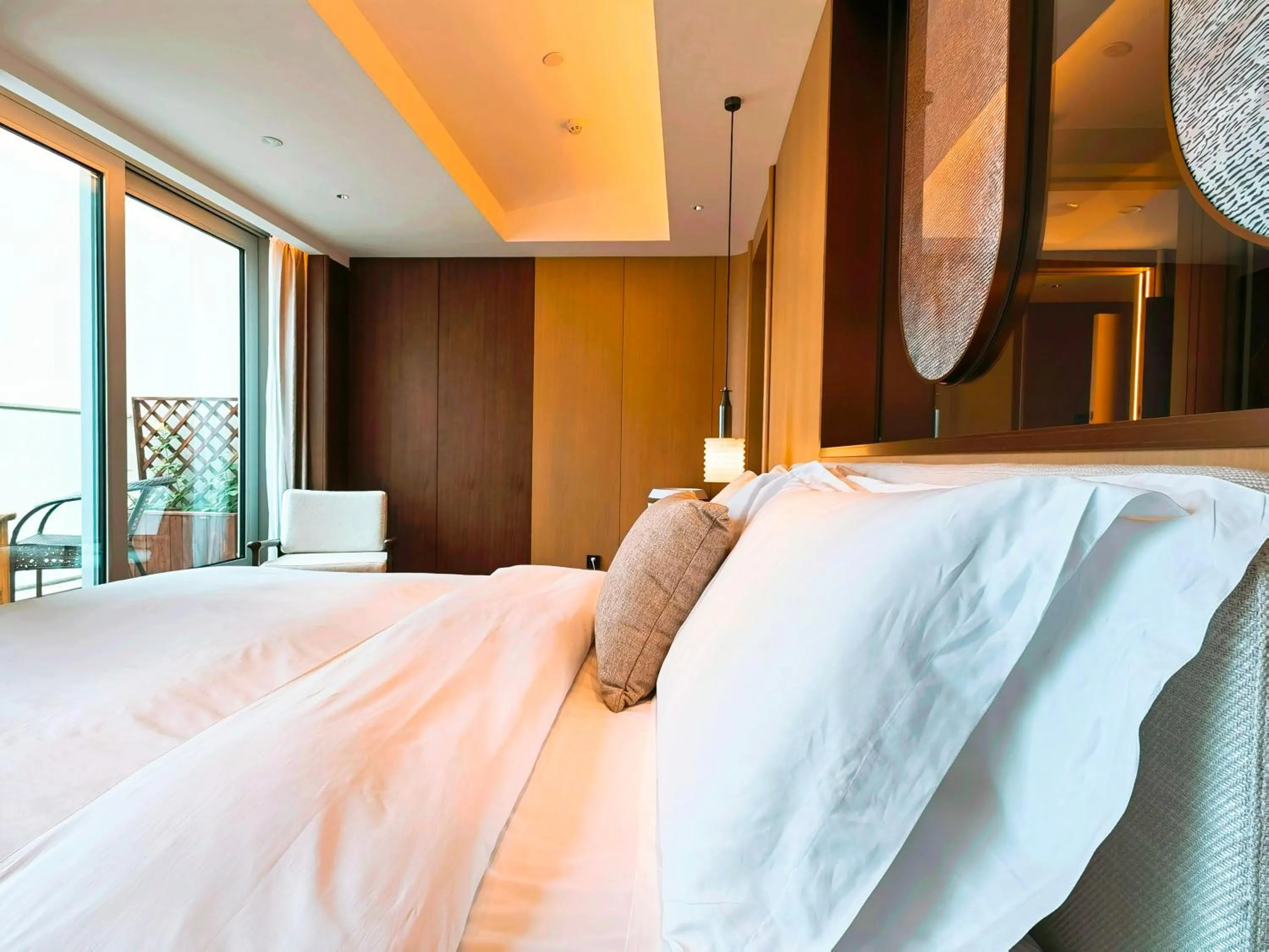 Bed in The Purple Horse Hotel Beijing