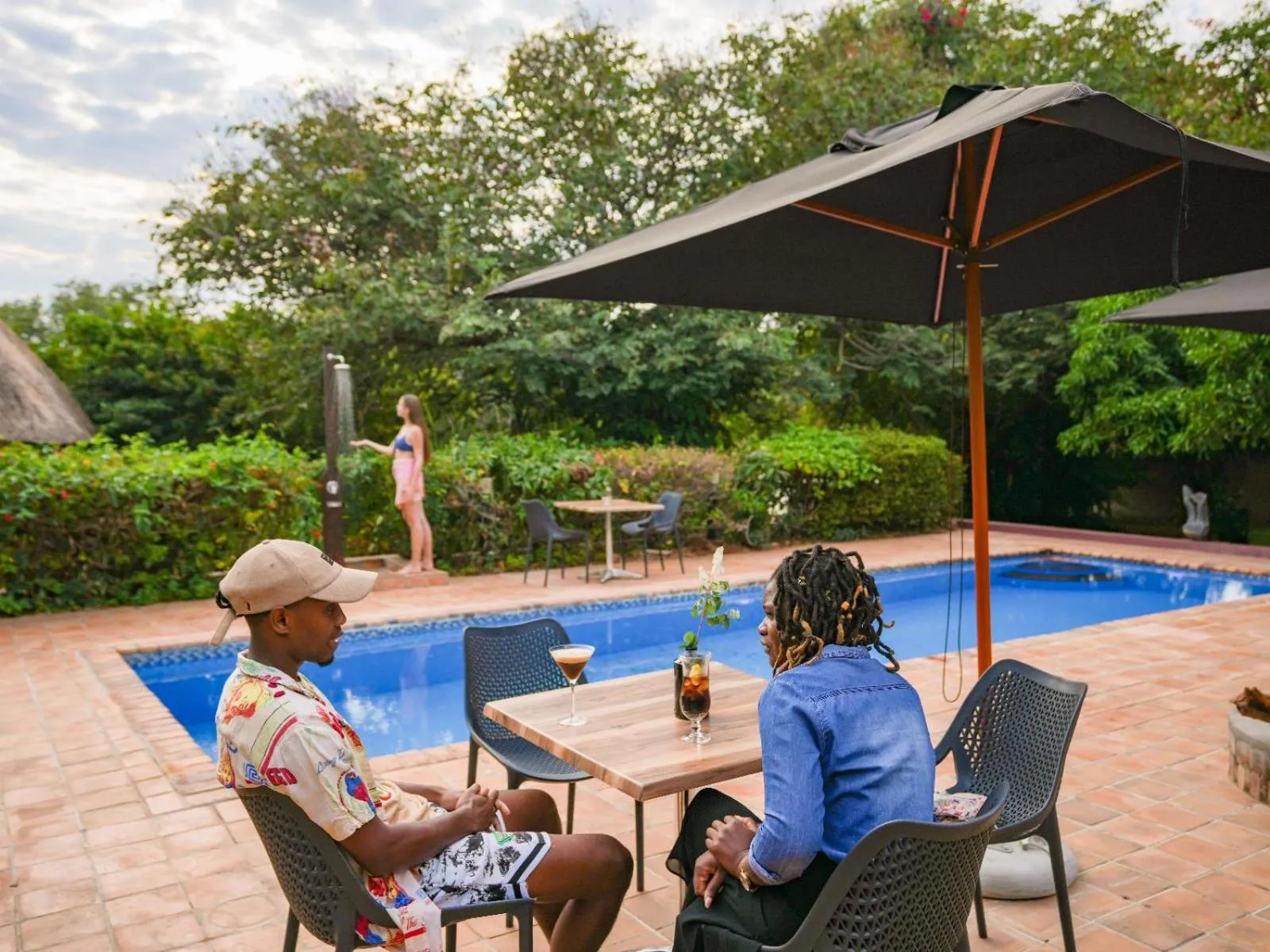 Pool view in The Little Outlook