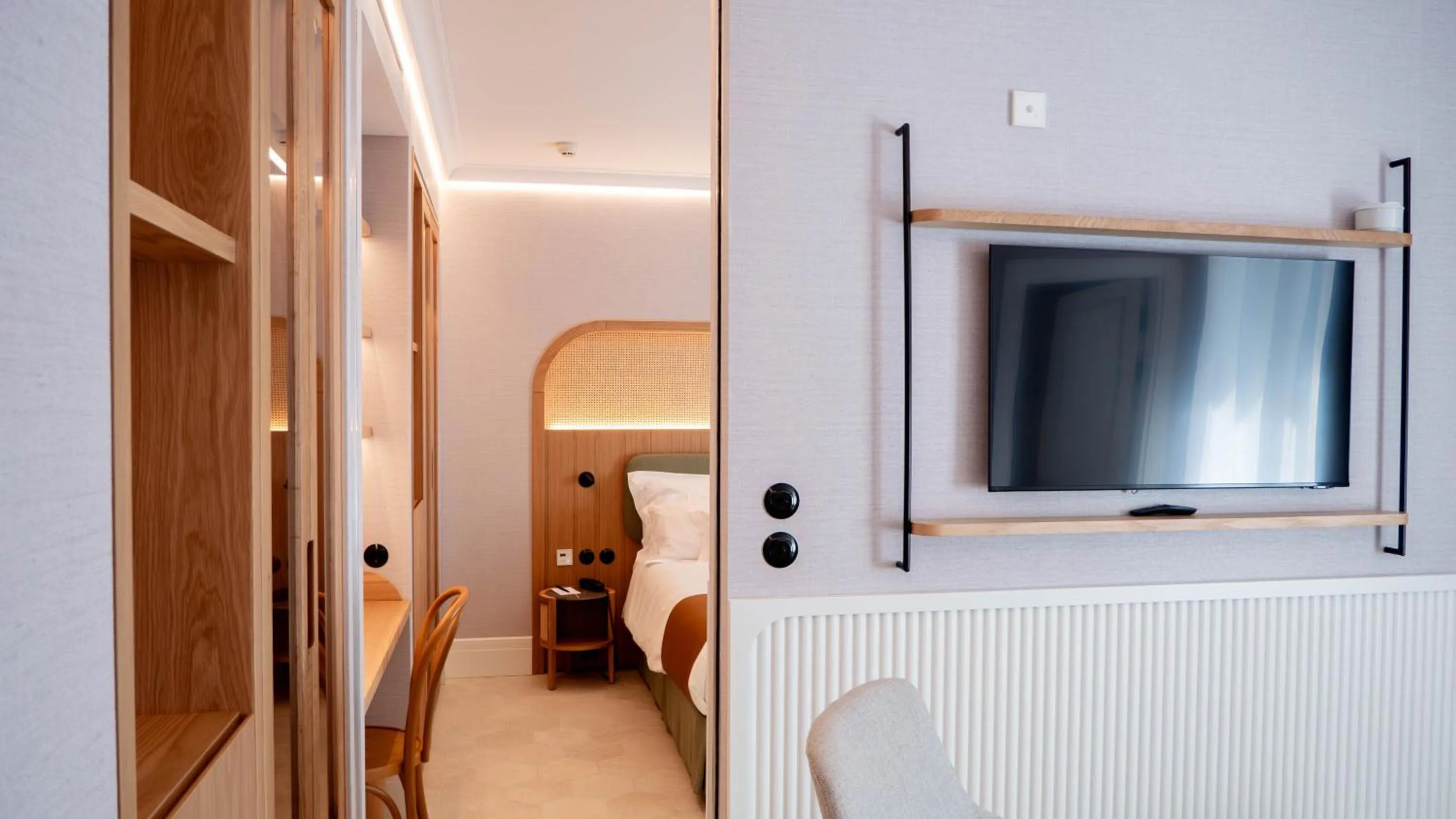 Bed in Alcázar Hotel Sóller