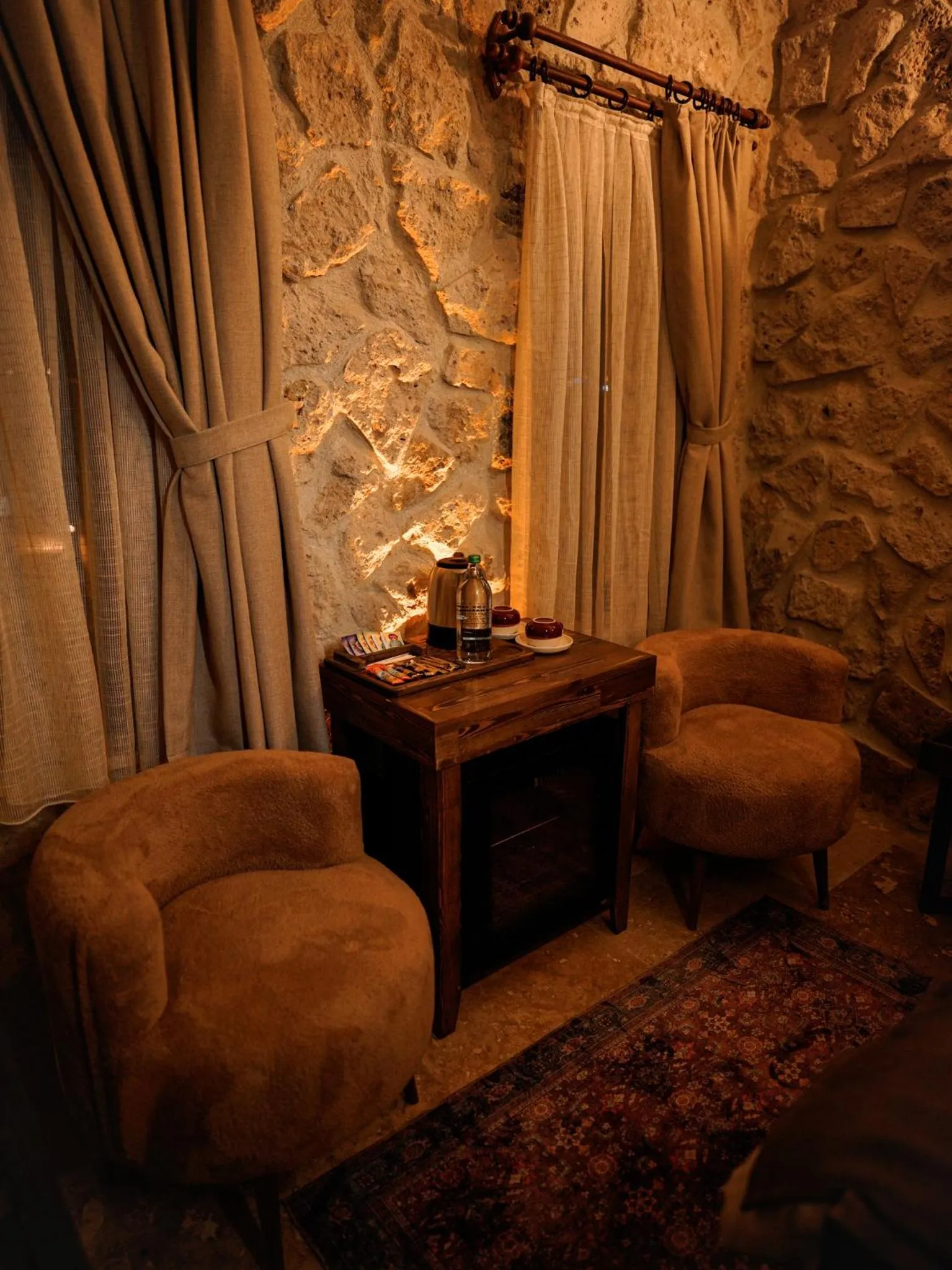 Seating area in Lost City Cappadocia
