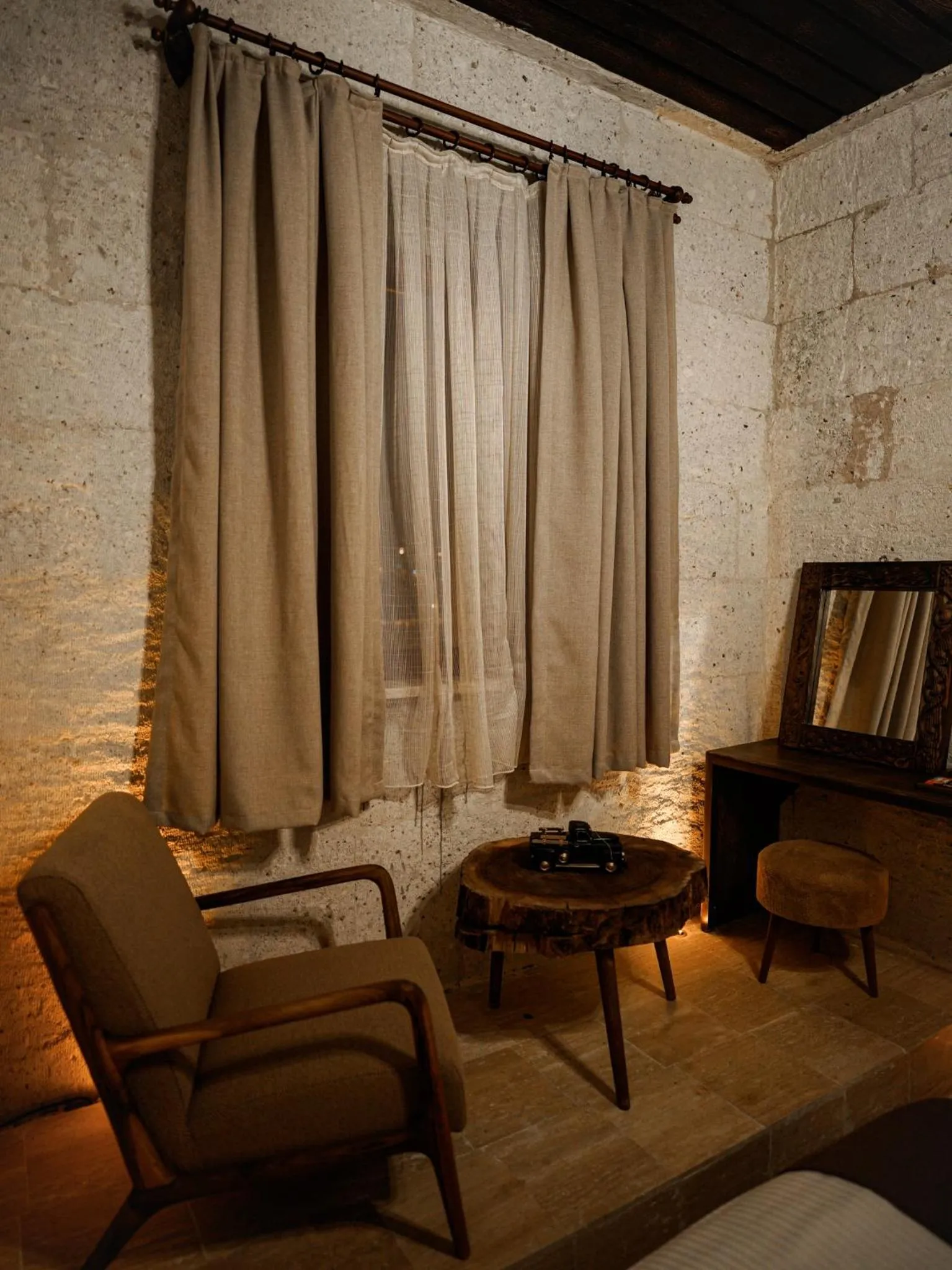 Seating area in Lost City Cappadocia