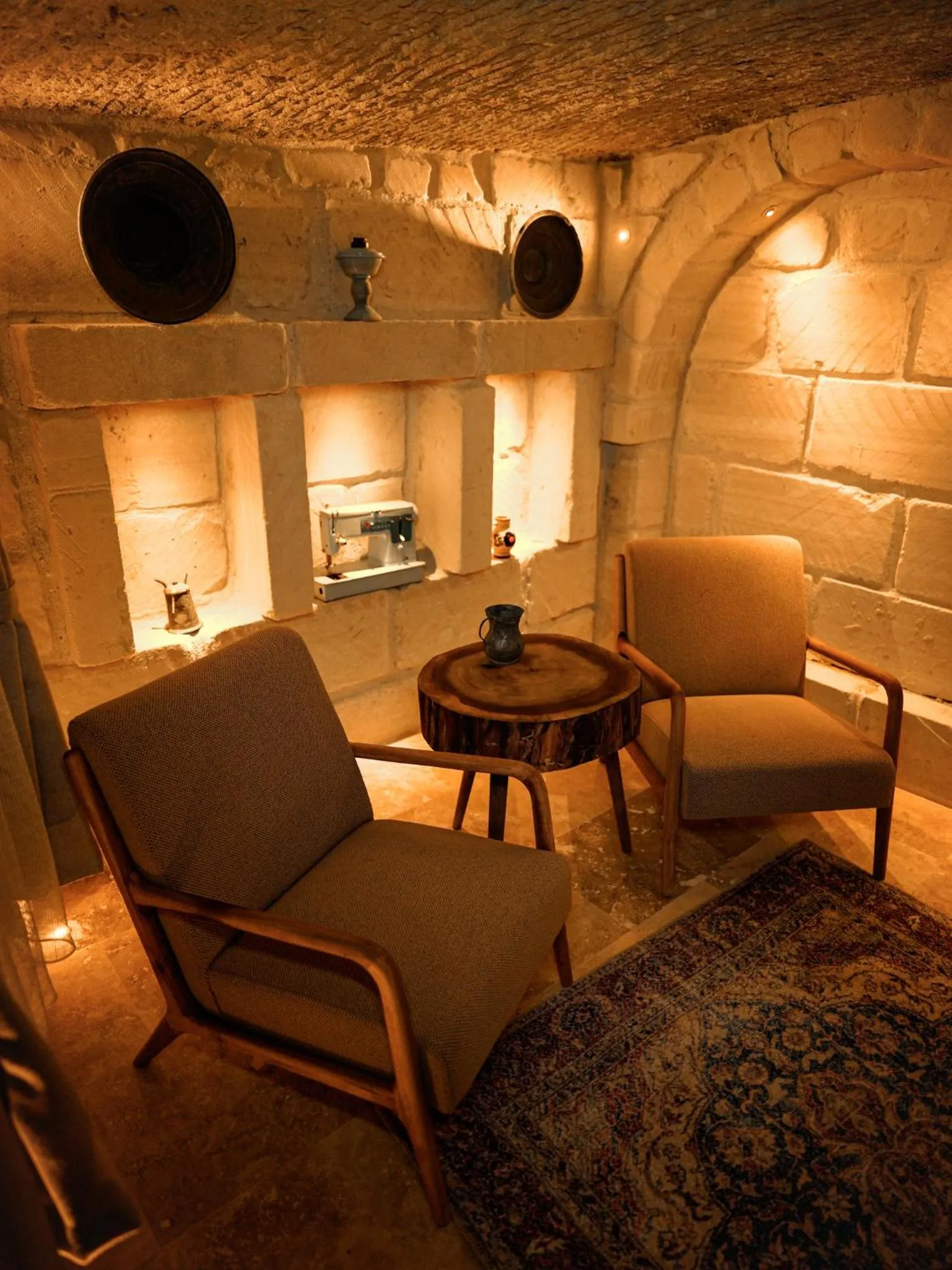 Seating area in Lost City Cappadocia
