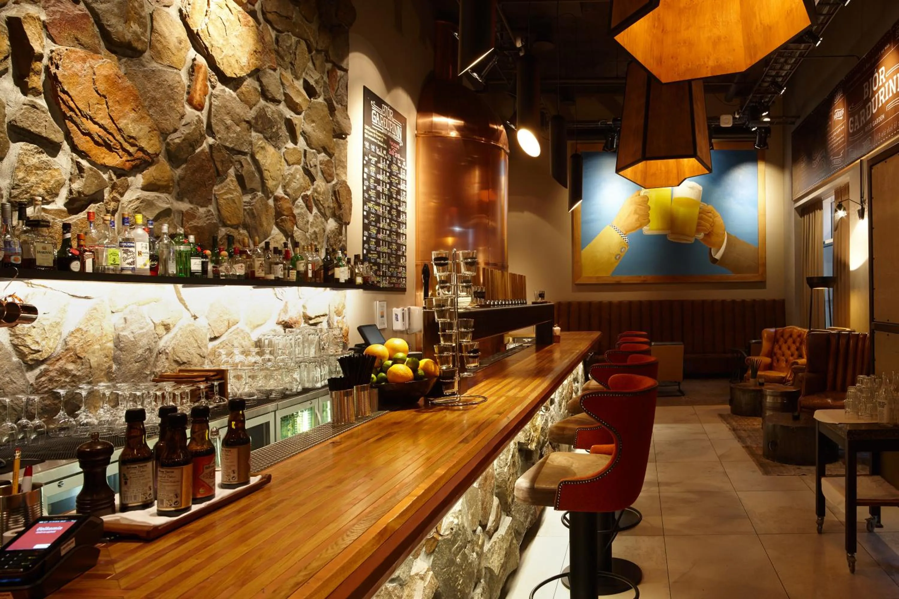 Restaurant/places to eat in Fosshotel Reykjavík