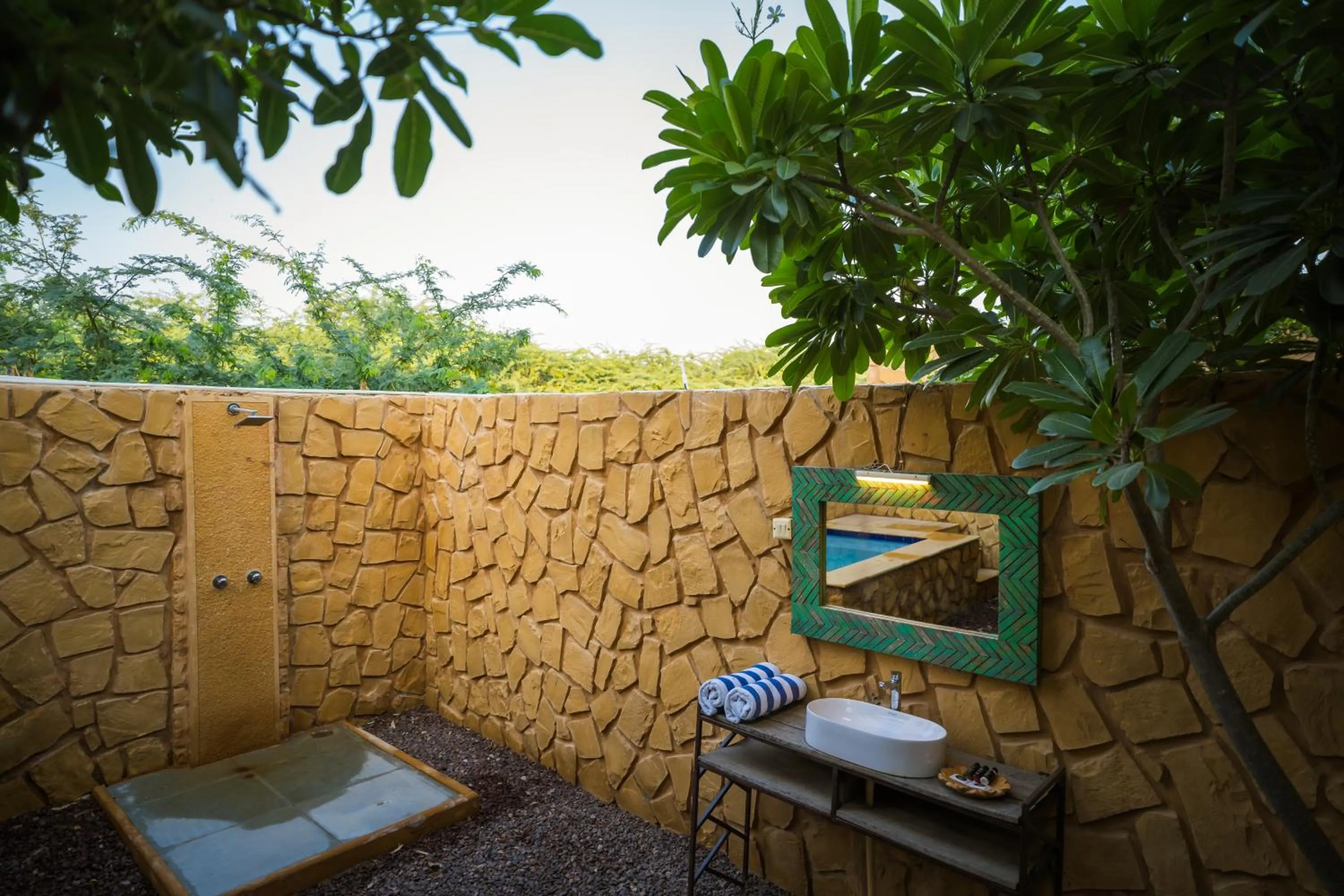 Open Air Bath in The Mama's Resort & Camp