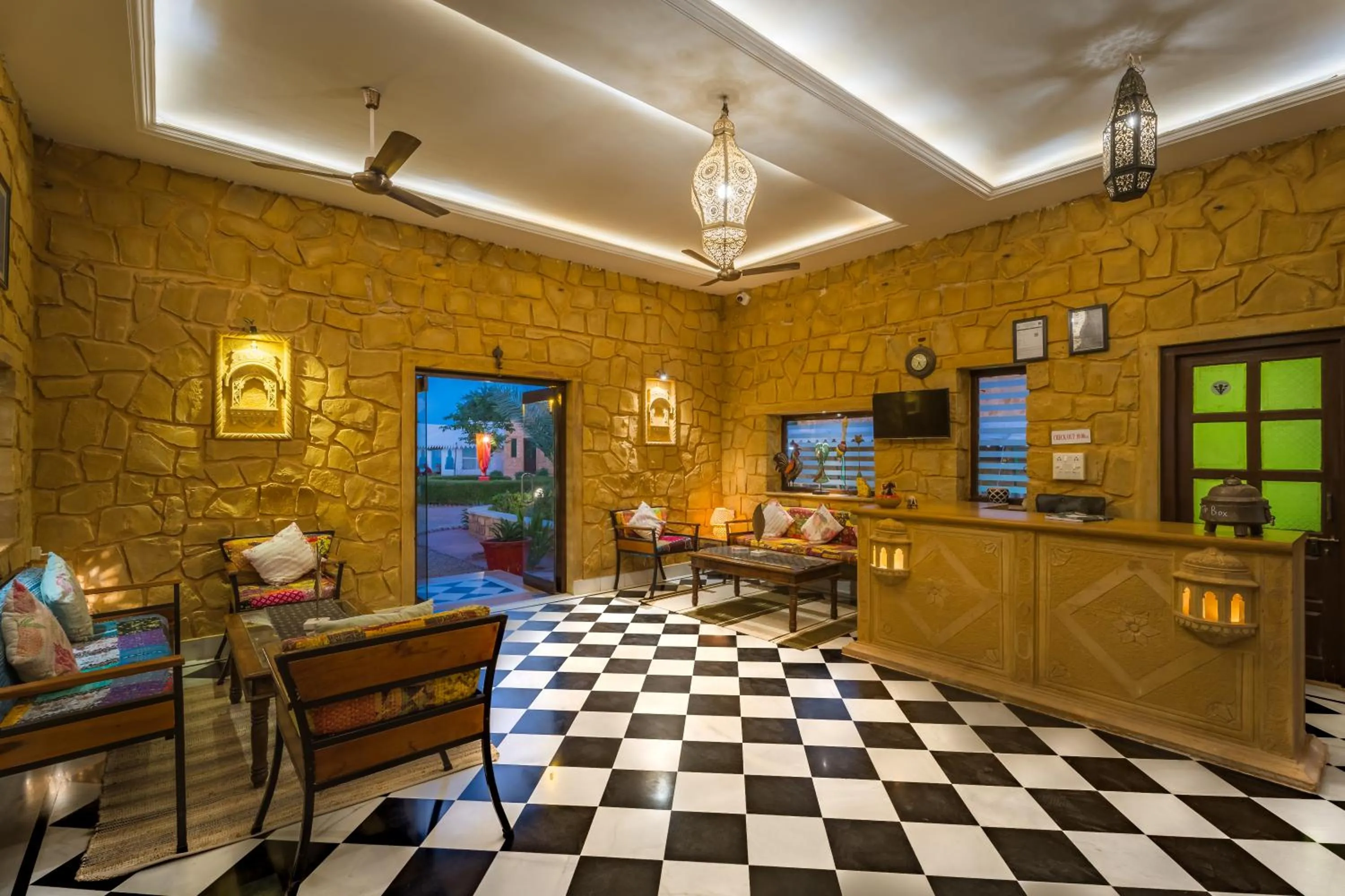 Lobby or reception in The Mama's Resort & Camp