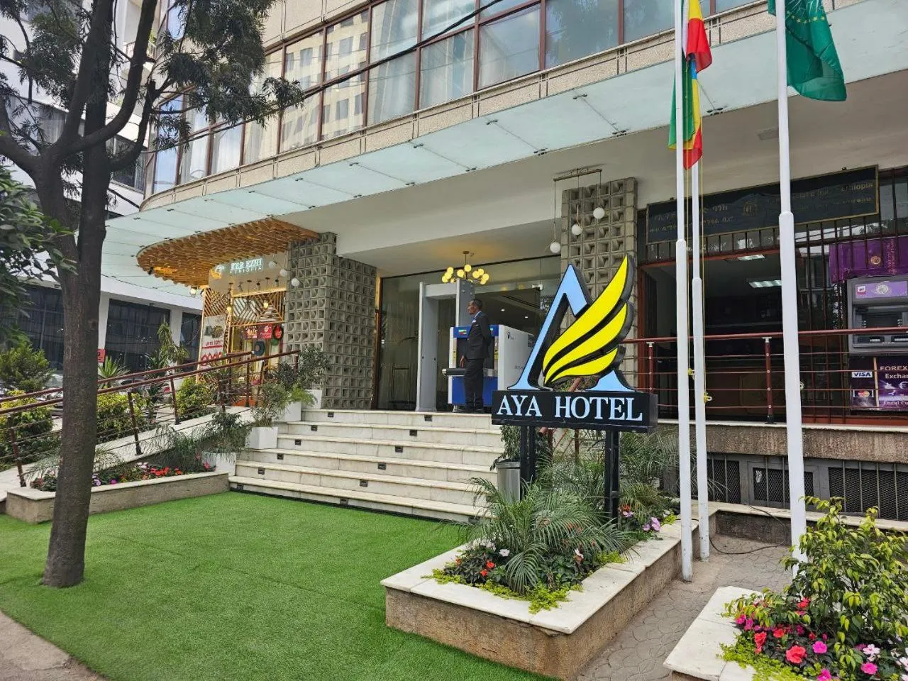 Facade/entrance in AYA Addis Hotel