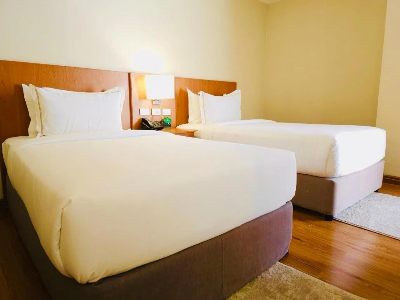 Bed in AYA Addis Hotel