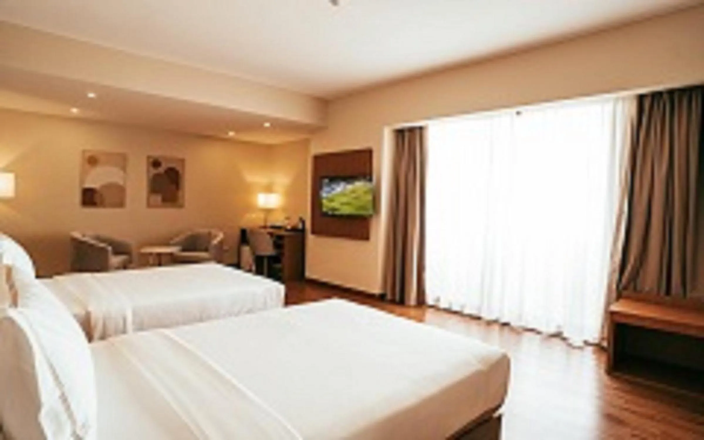 Bed in AYA Addis Hotel