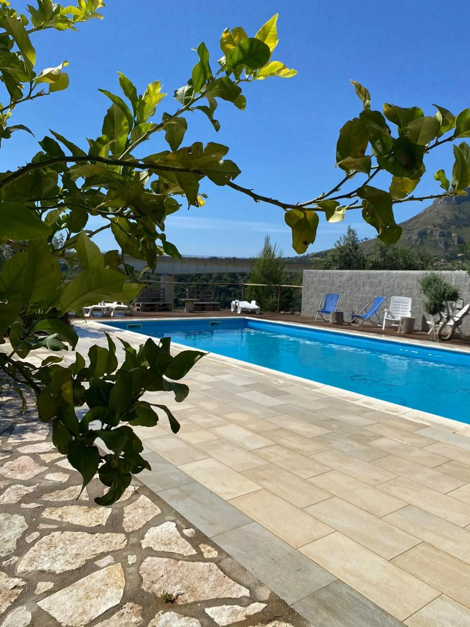 Swimming pool in B&B Pelagos