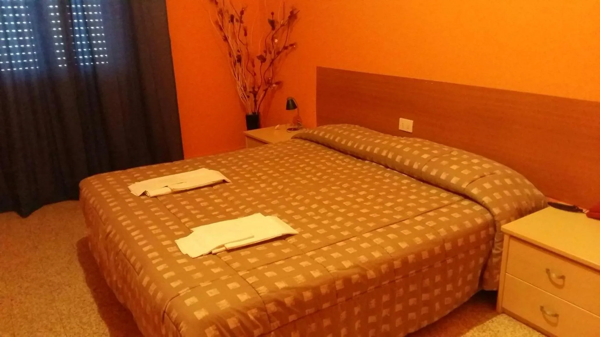 Bed in Hotel Violetta