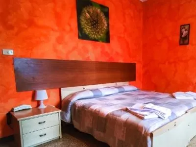 Bed in Hotel Violetta