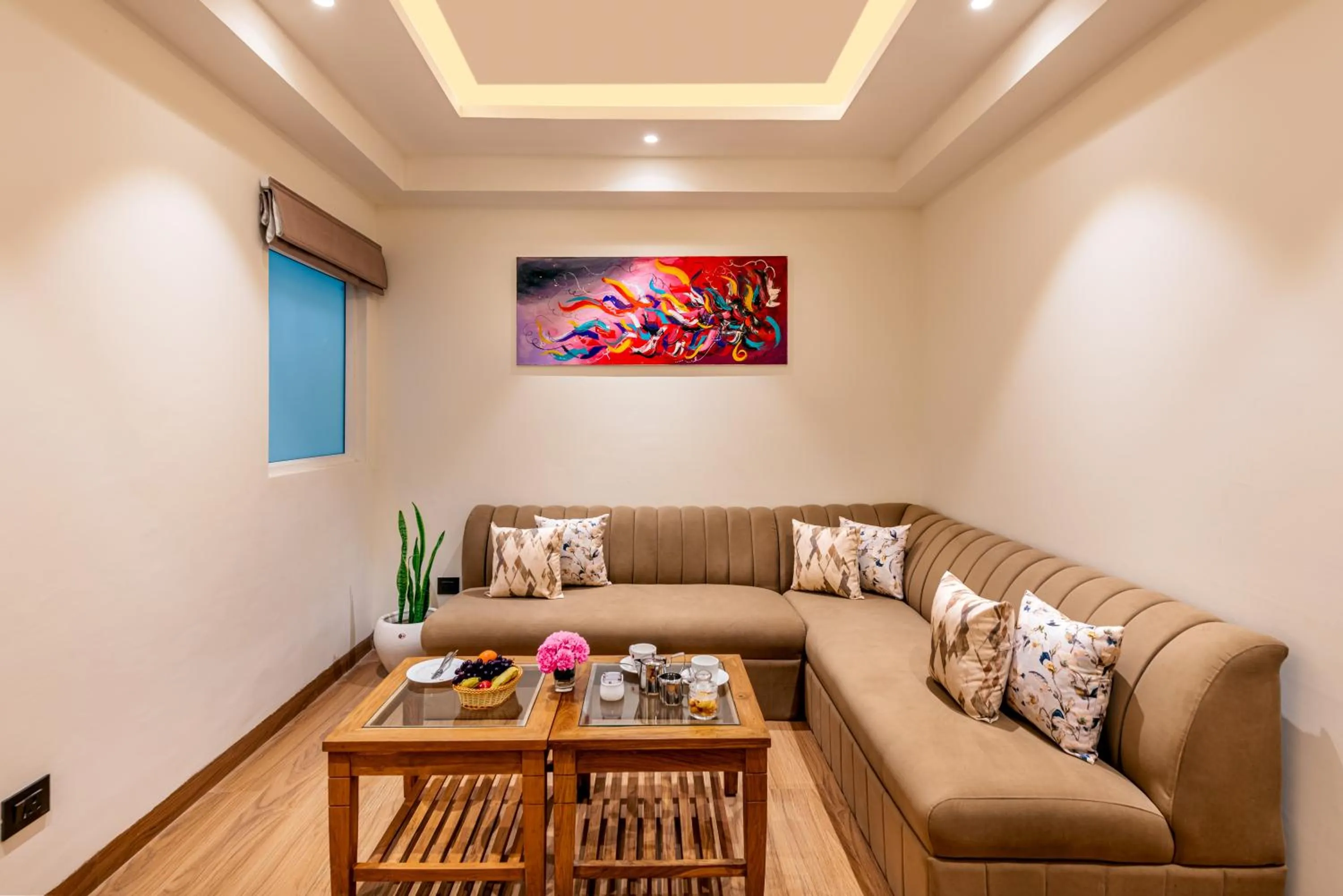 Living room in Lords Eco Inn Dehradun