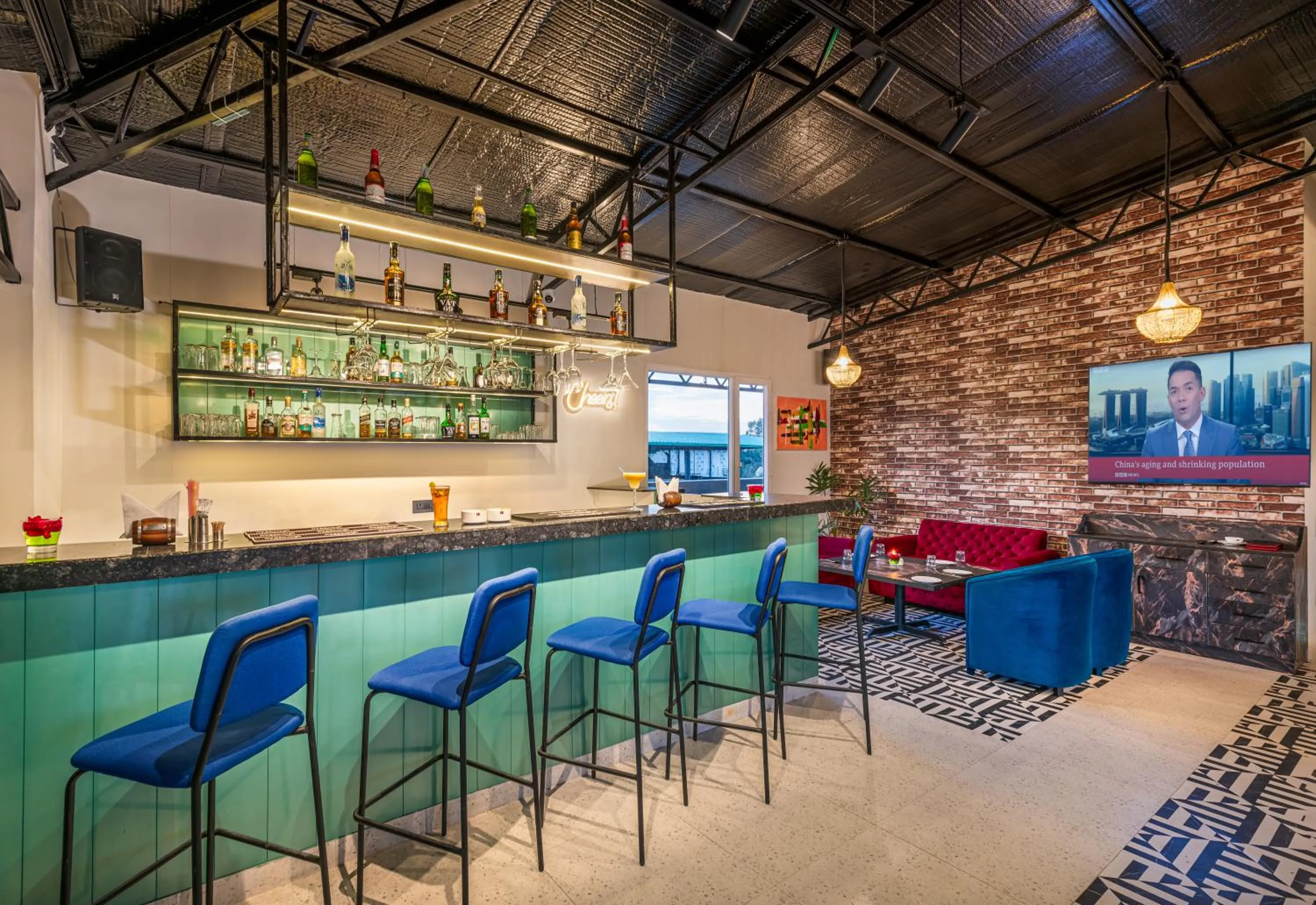 Lounge or bar in Lords Eco Inn Dehradun