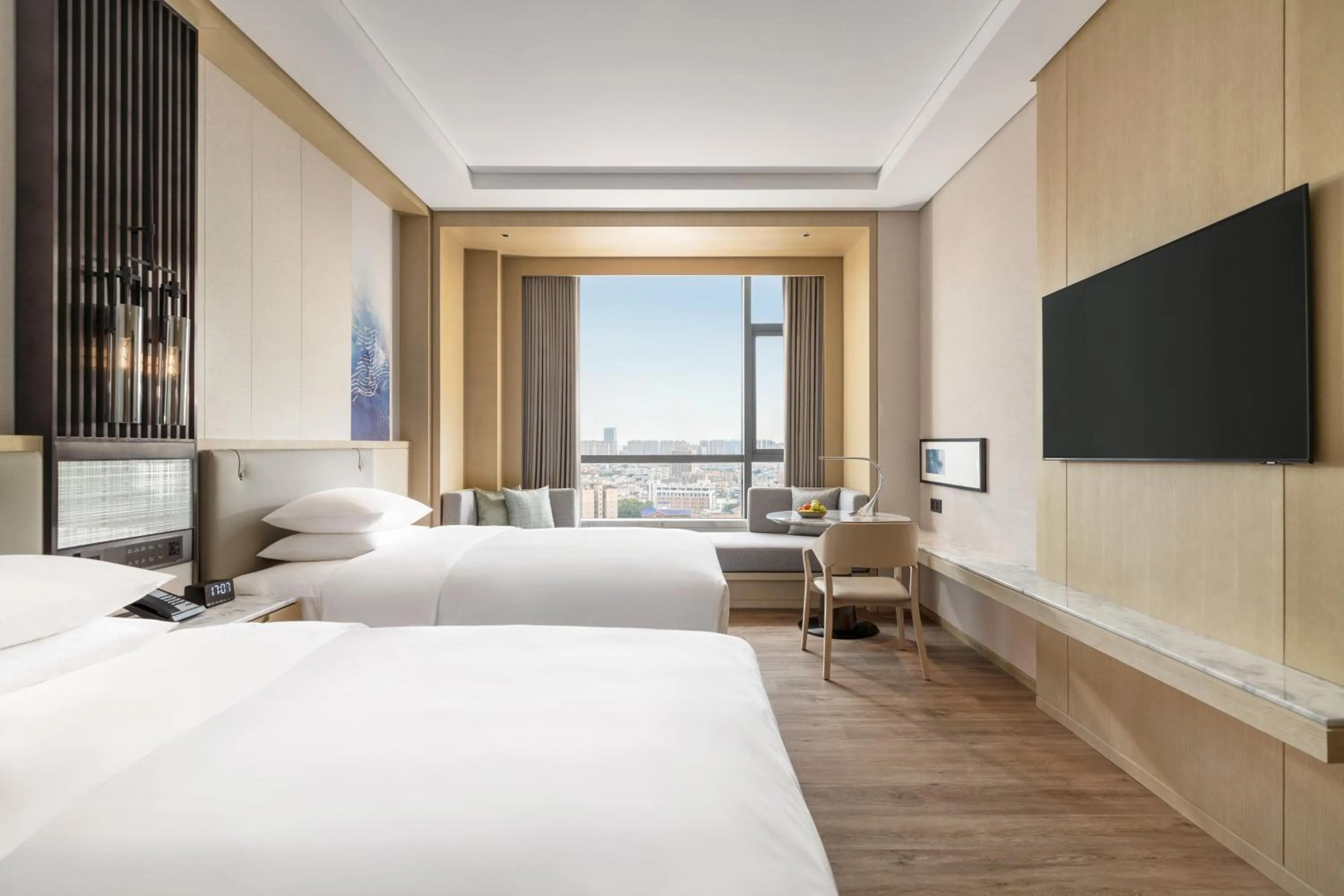 Photo of the whole room, Bed in Courtyard by Marriott Shanwei Haifeng