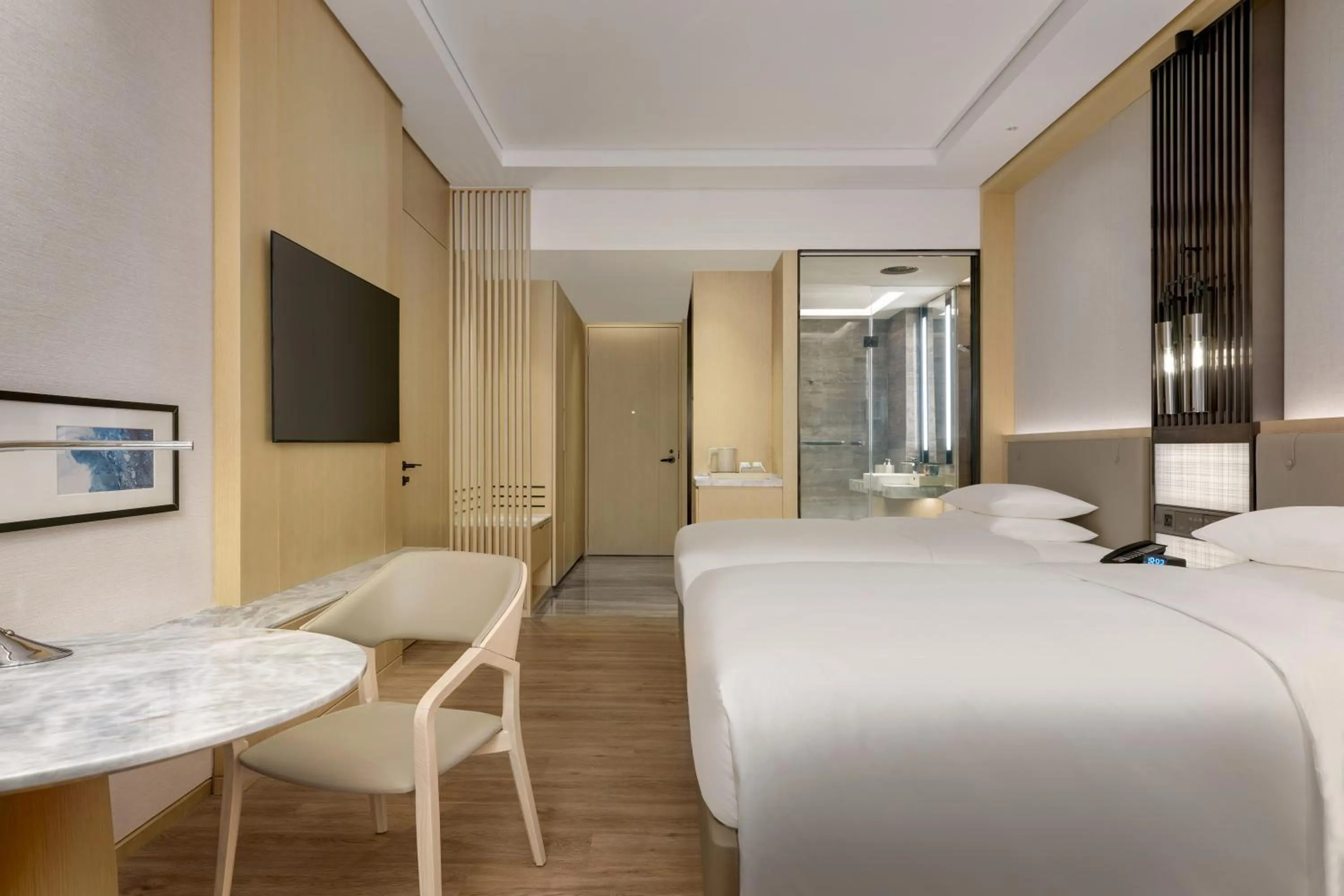 Photo of the whole room, Bed in Courtyard by Marriott Shanwei Haifeng