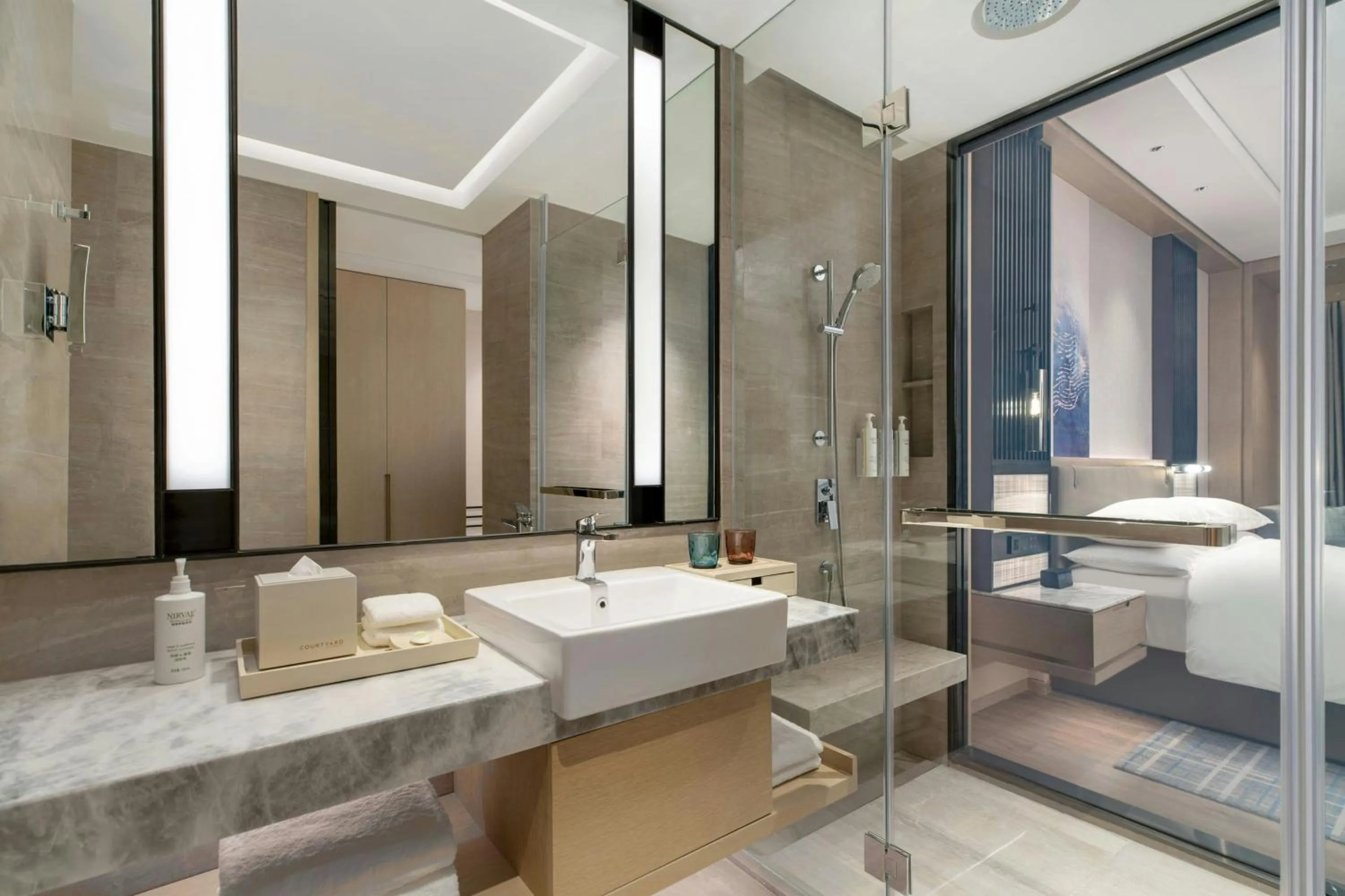 Bathroom in Courtyard by Marriott Shanwei Haifeng