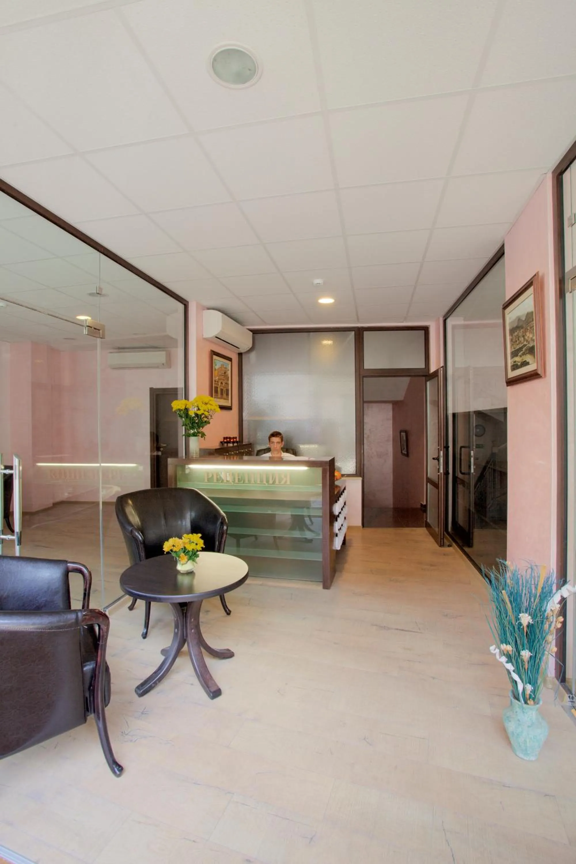 Lobby or reception in Old Plovdiv House in Kapana Area