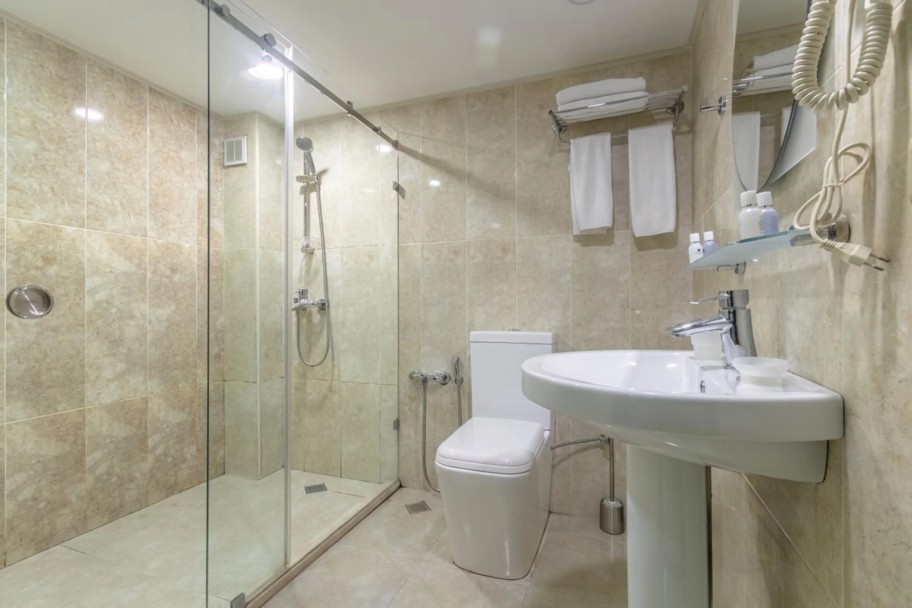 Bathroom in luxe City Inn Hotel