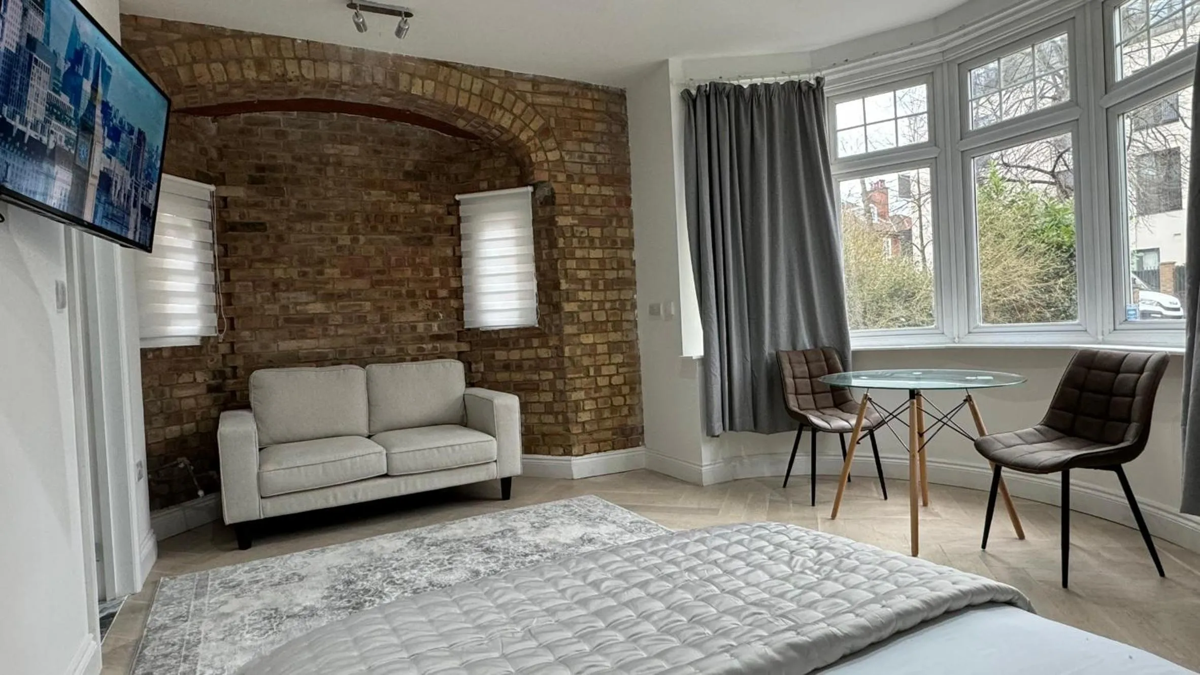 Bed in London Studios and Suites