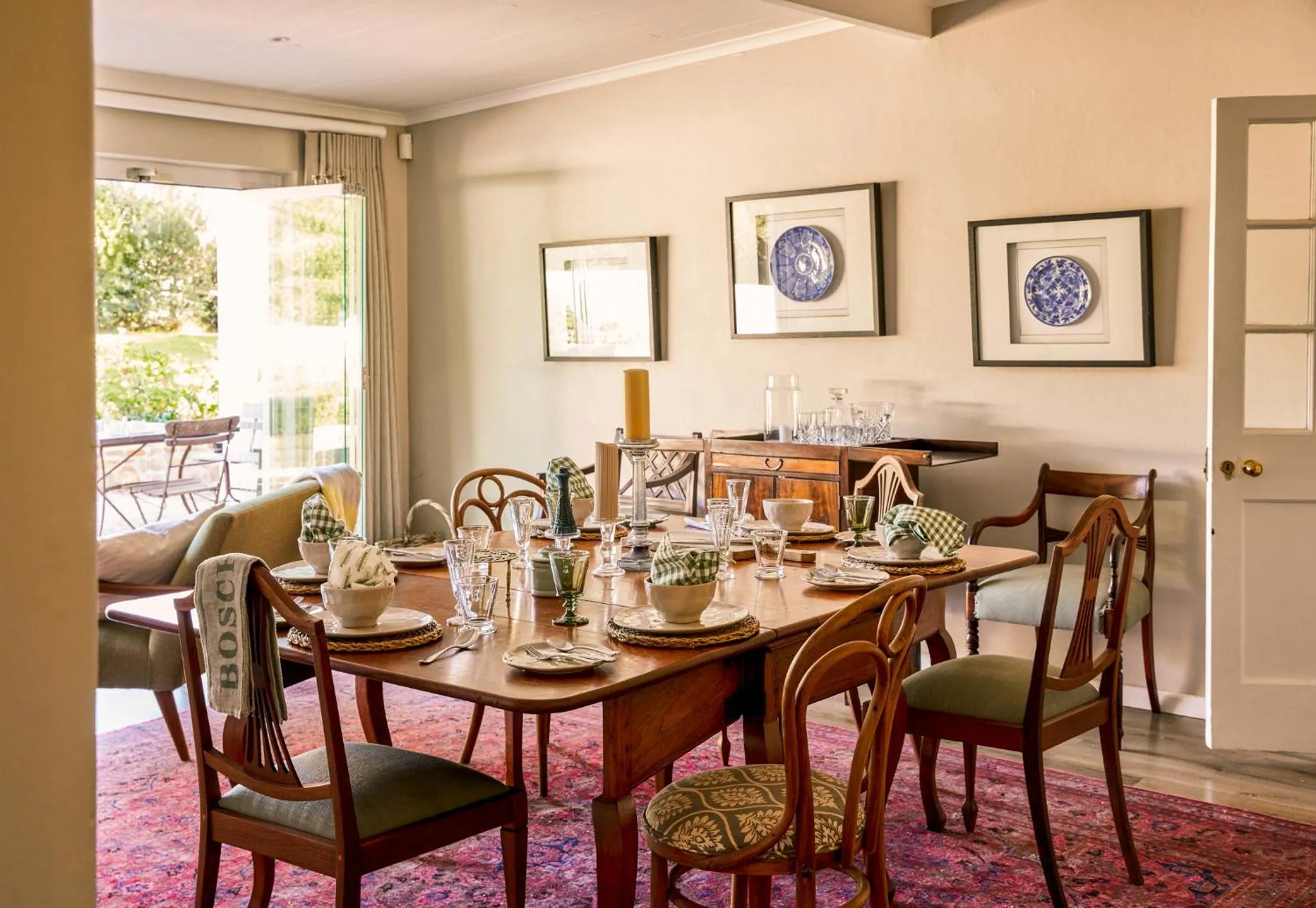 Living room in Boschendal Farm Estate