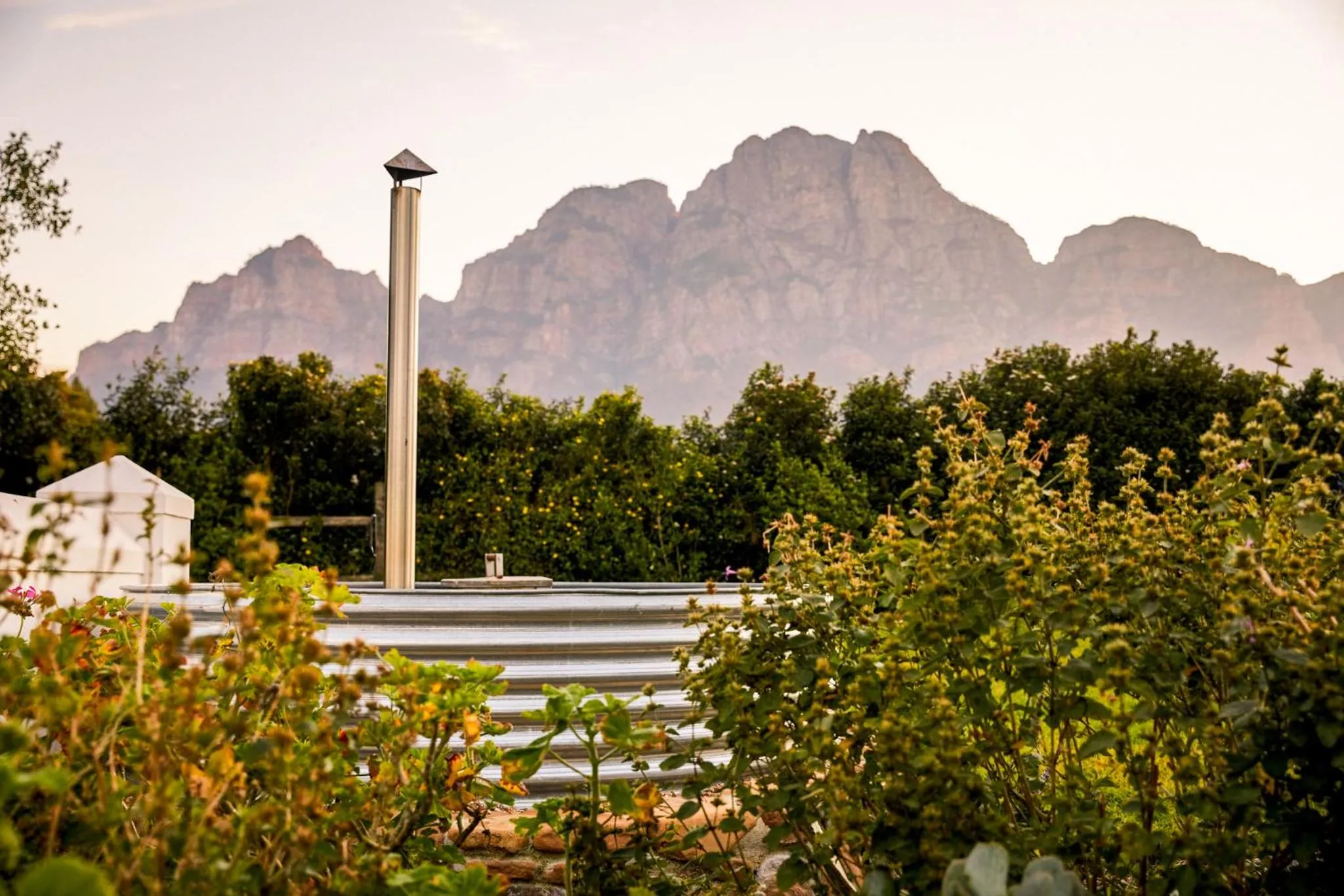 Natural landscape in Boschendal Farm Estate